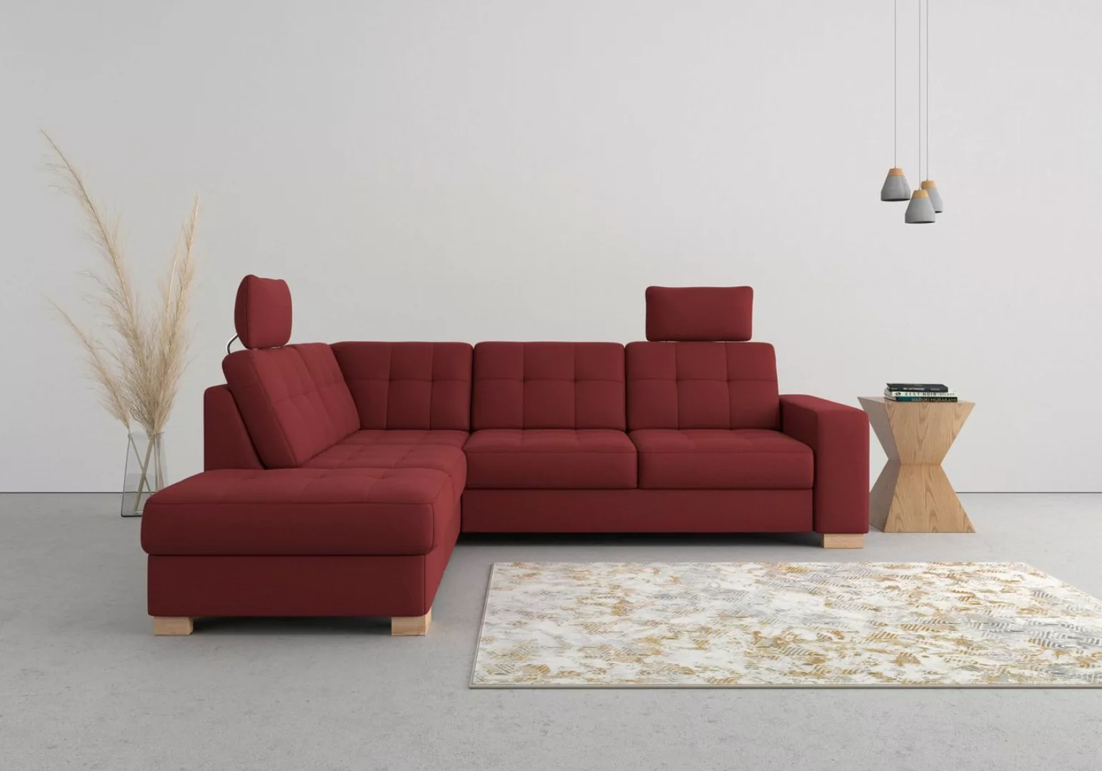 sit&more Ecksofa Quincy L-Form, wahlweise mit Bettfunktion und Bettkasten günstig online kaufen