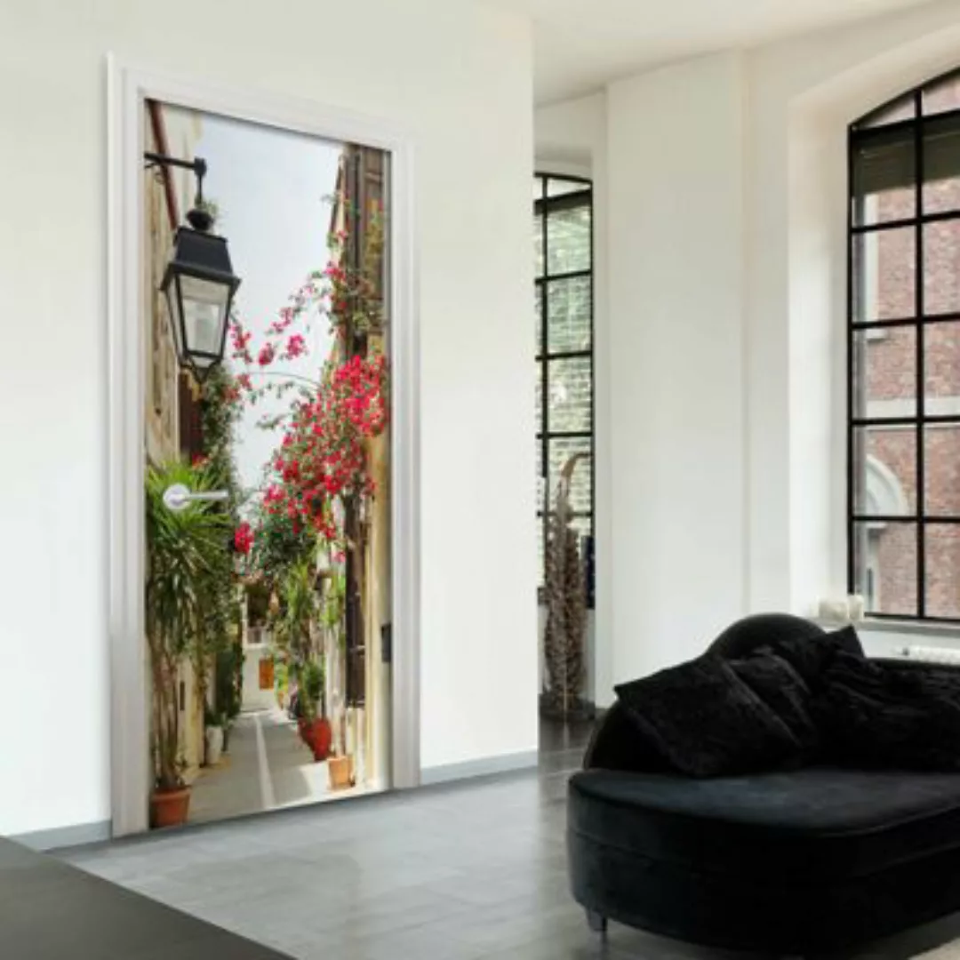 artgeist Türtapete Charming Avenue mehrfarbig Gr. 70 x 210 günstig online kaufen