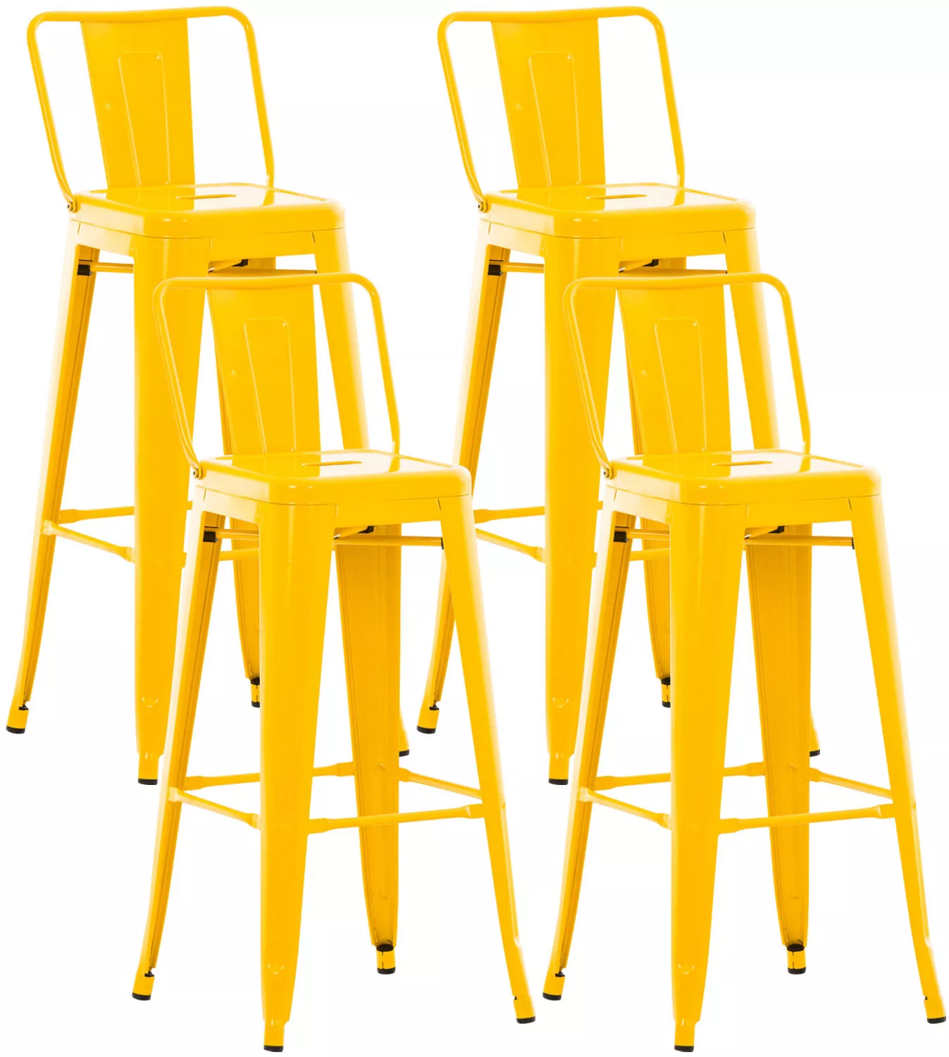 4er Set Barhocker Mason-gelb günstig online kaufen