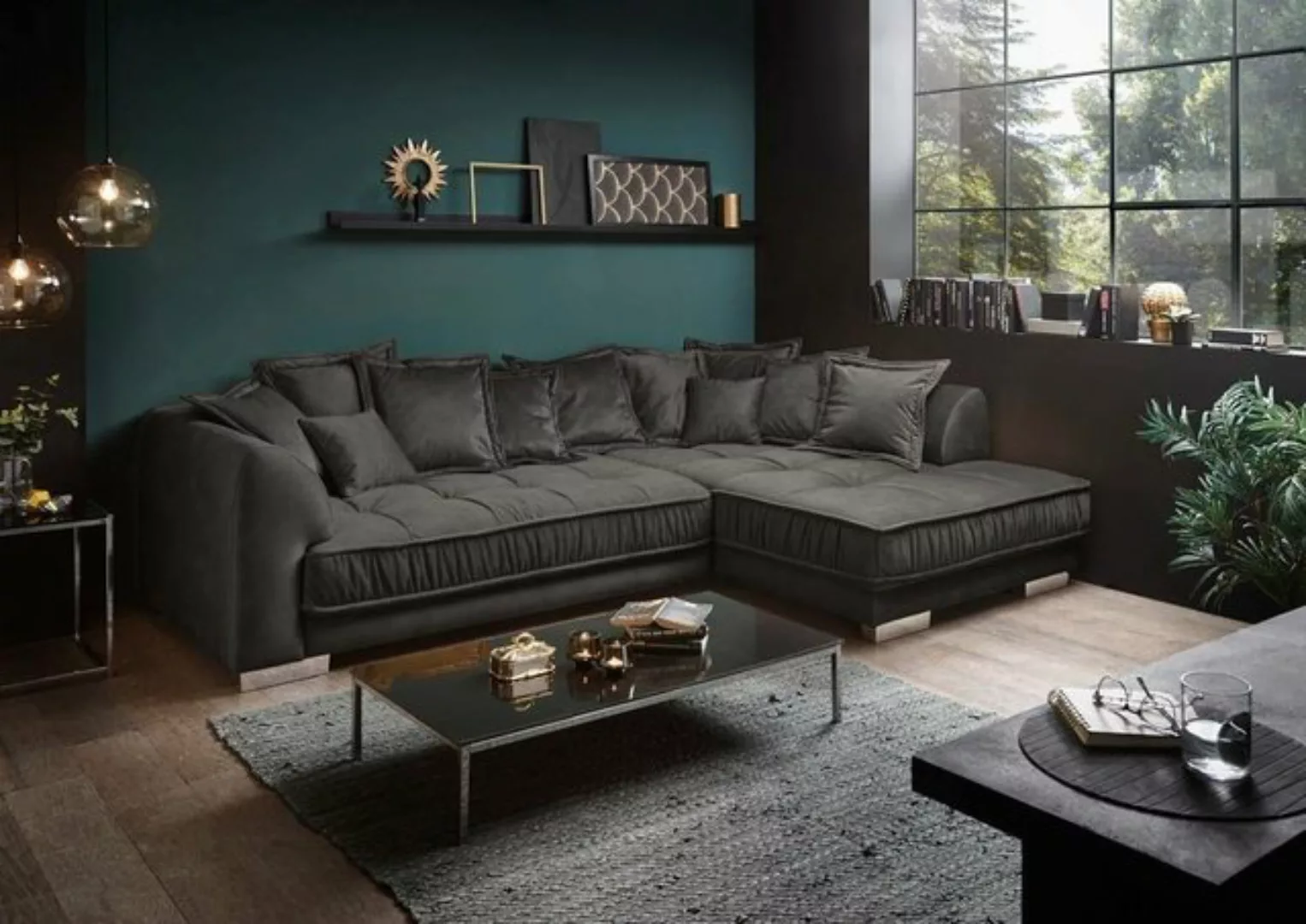 ED EXCITING DESIGN Ecksofa, Pascha Ecksofa 308x192 cm Couch Eckcouch Sofa A günstig online kaufen