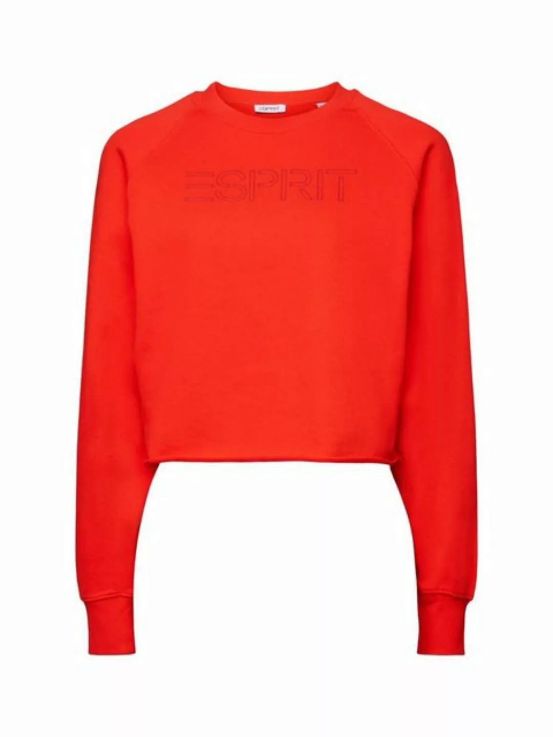 Esprit Sweatshirt Logo-Sweatshirt in Cropped-Länge (1-tlg) günstig online kaufen