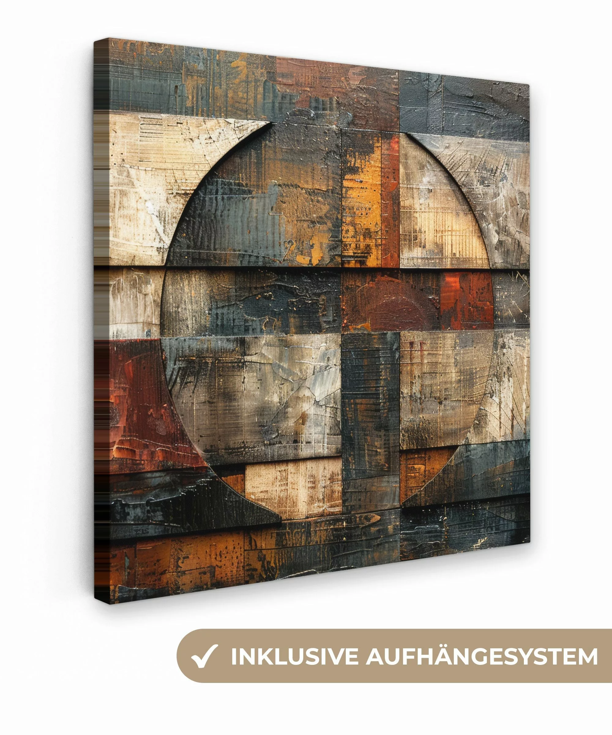 OneMillionCanvasses® Leinwandbild Kunst - Braun - günstig online kaufen