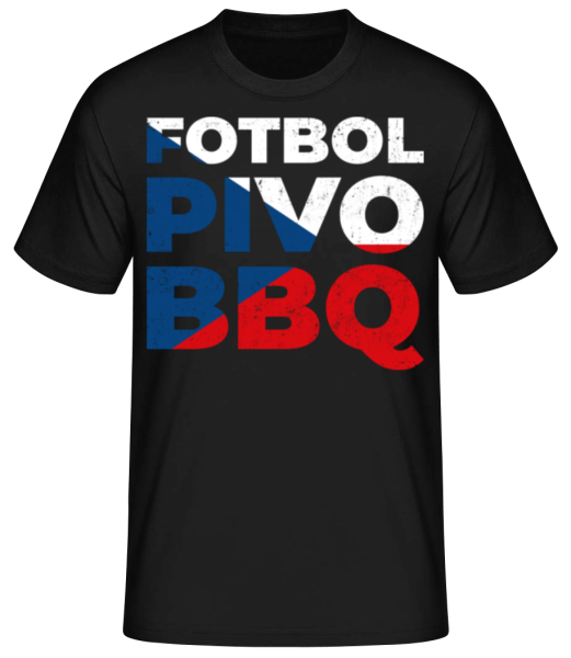 Fotbal Pivo BBQ · Männer Basic T-Shirt günstig online kaufen