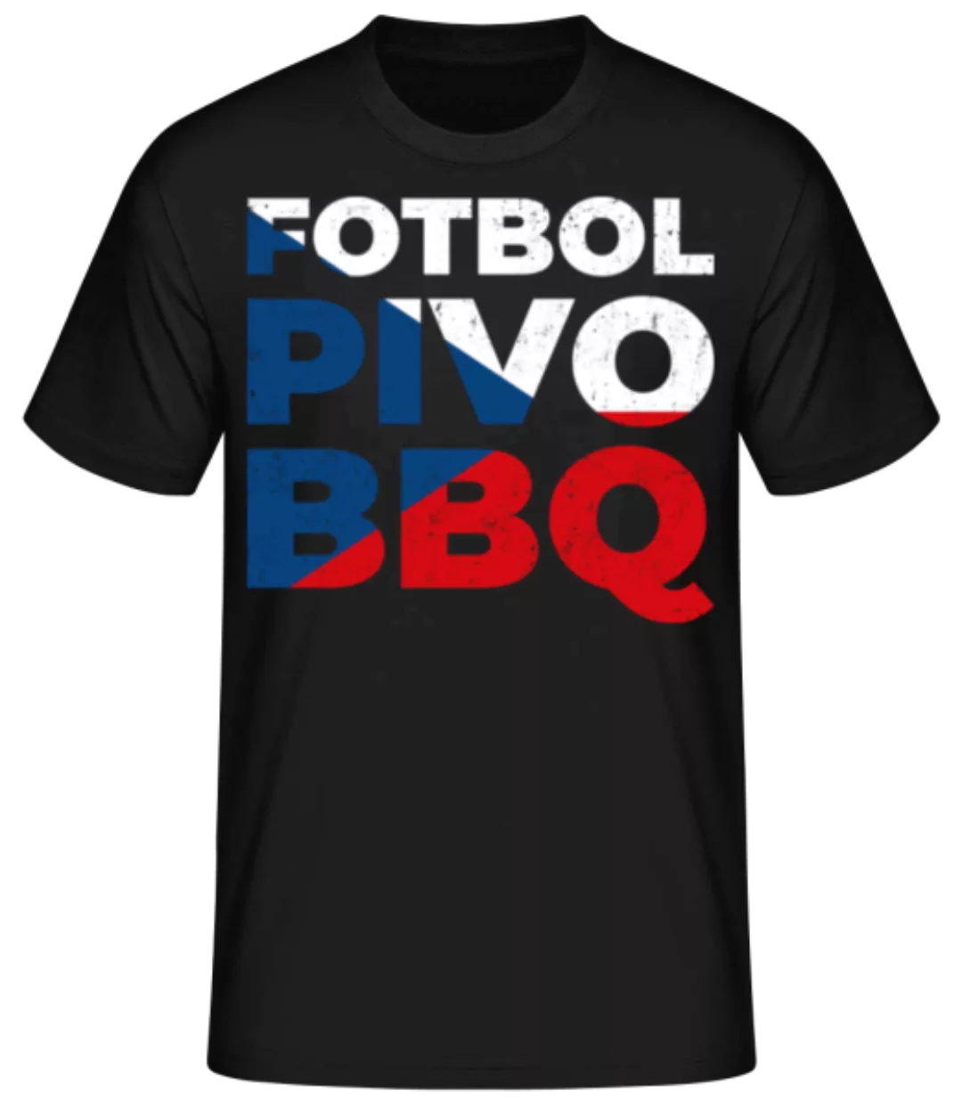 Fotbal Pivo BBQ · Männer Basic T-Shirt günstig online kaufen