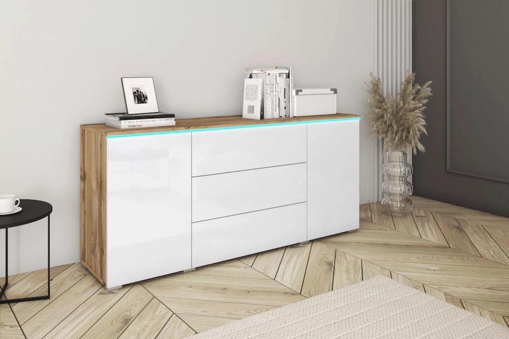 INOSIGN Sideboard "VERA", moderne grifflose Kommode Breite 150 cm, Einlegeb günstig online kaufen