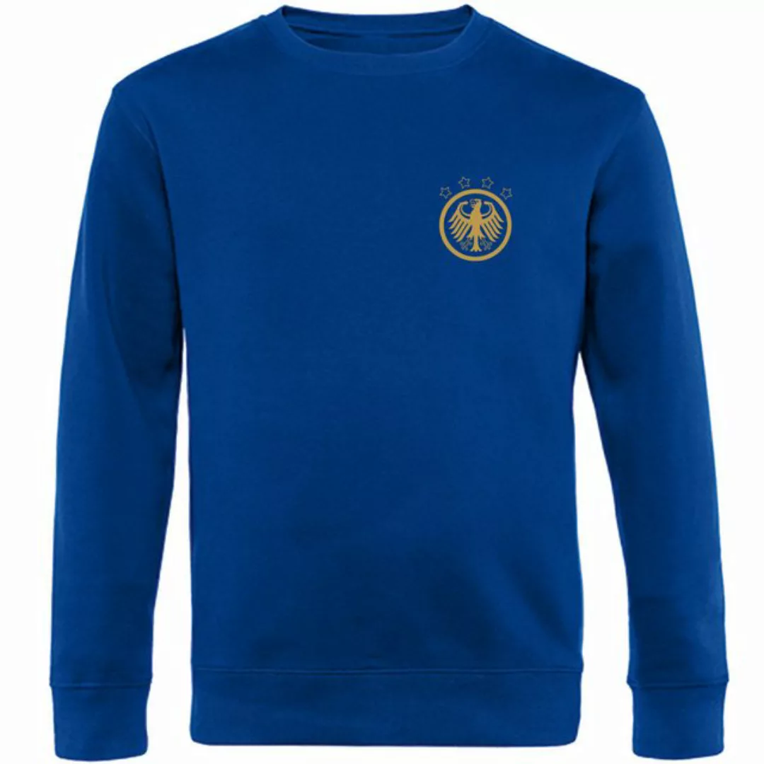 multifanshop Sweatshirt Deutschland - Adler Retro Gold - Pullover günstig online kaufen