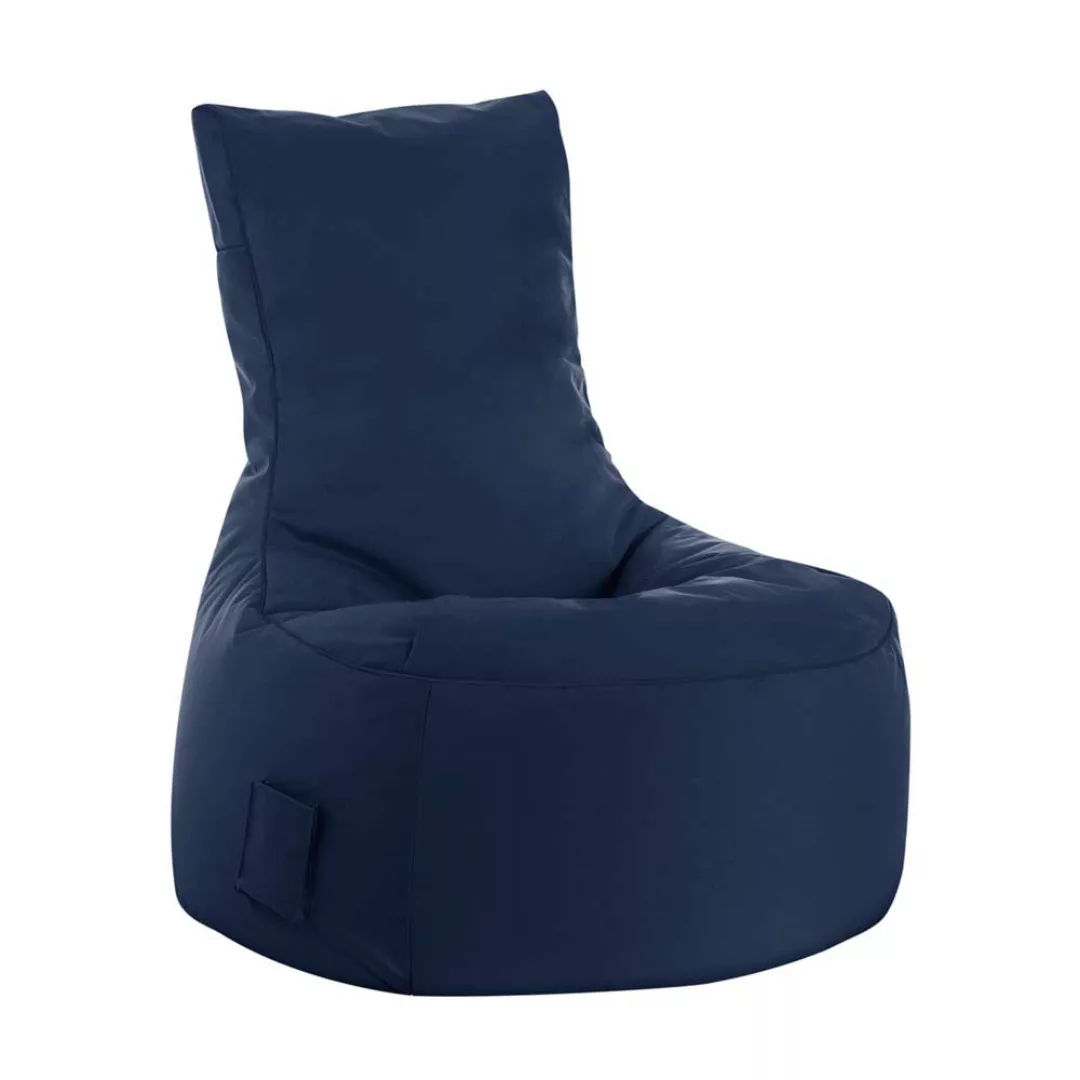 Sitzsack Sessel in Dunkelblau Hocker günstig online kaufen