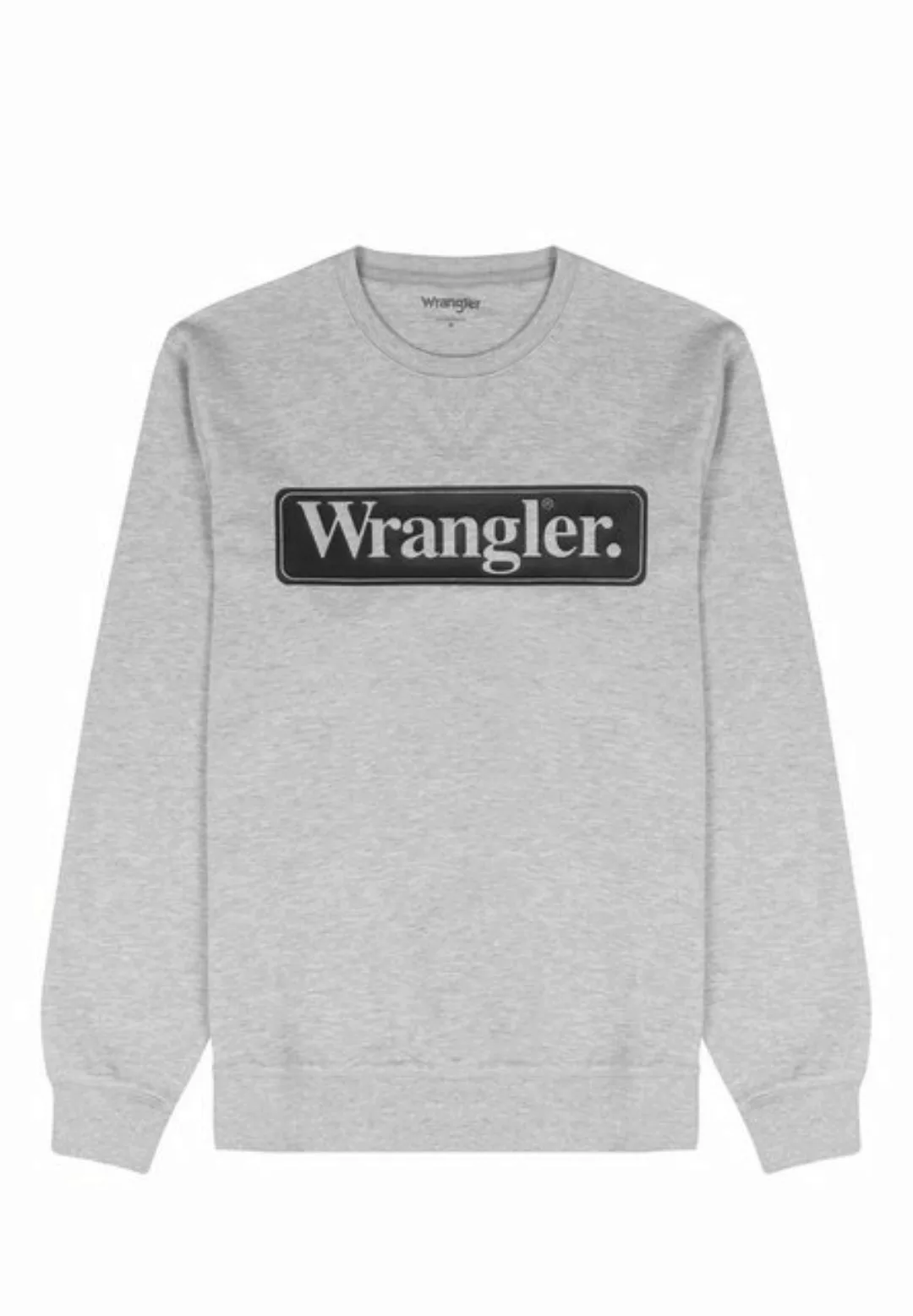 Wrangler Sweatshirt Sweatshirt Seasonal Pullover ohne Kapuze mit (1-tlg) günstig online kaufen