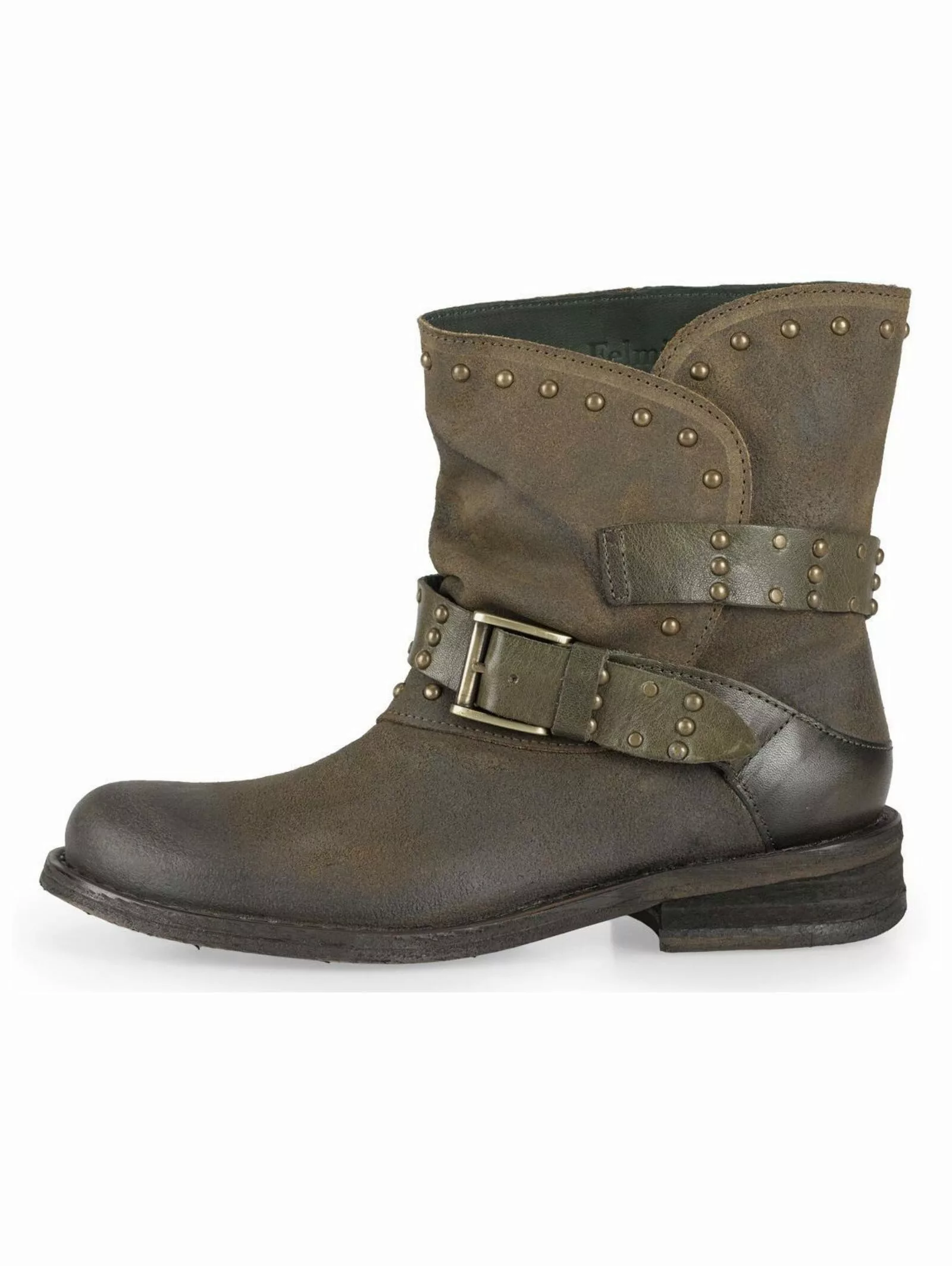 Felmini Stiefelette Veloursleder Cowboy Stiefelette günstig online kaufen