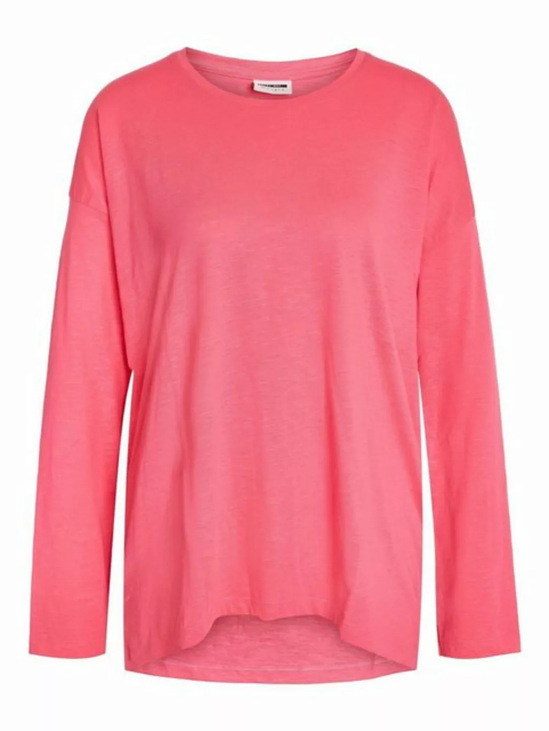 Noisy may Longpullover Lockeres Langarm Basic Shirt NMMATHILDE 5439 in Rosa günstig online kaufen