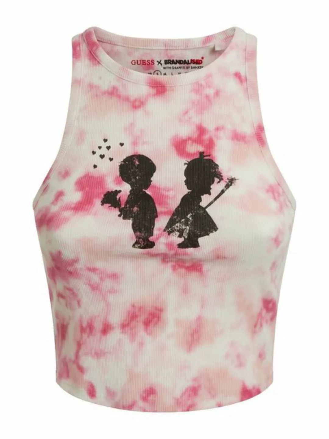 Guess T-Shirt Damen Tanktop Cropped (1-tlg) günstig online kaufen