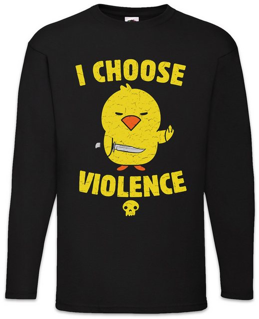 Urban Backwoods Langarmshirt I Choose Violence Rubber Duck Langarm T-Shirt günstig online kaufen