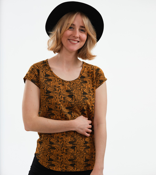 Shirt Asheville Abstract Aus Bio-baumwolle günstig online kaufen
