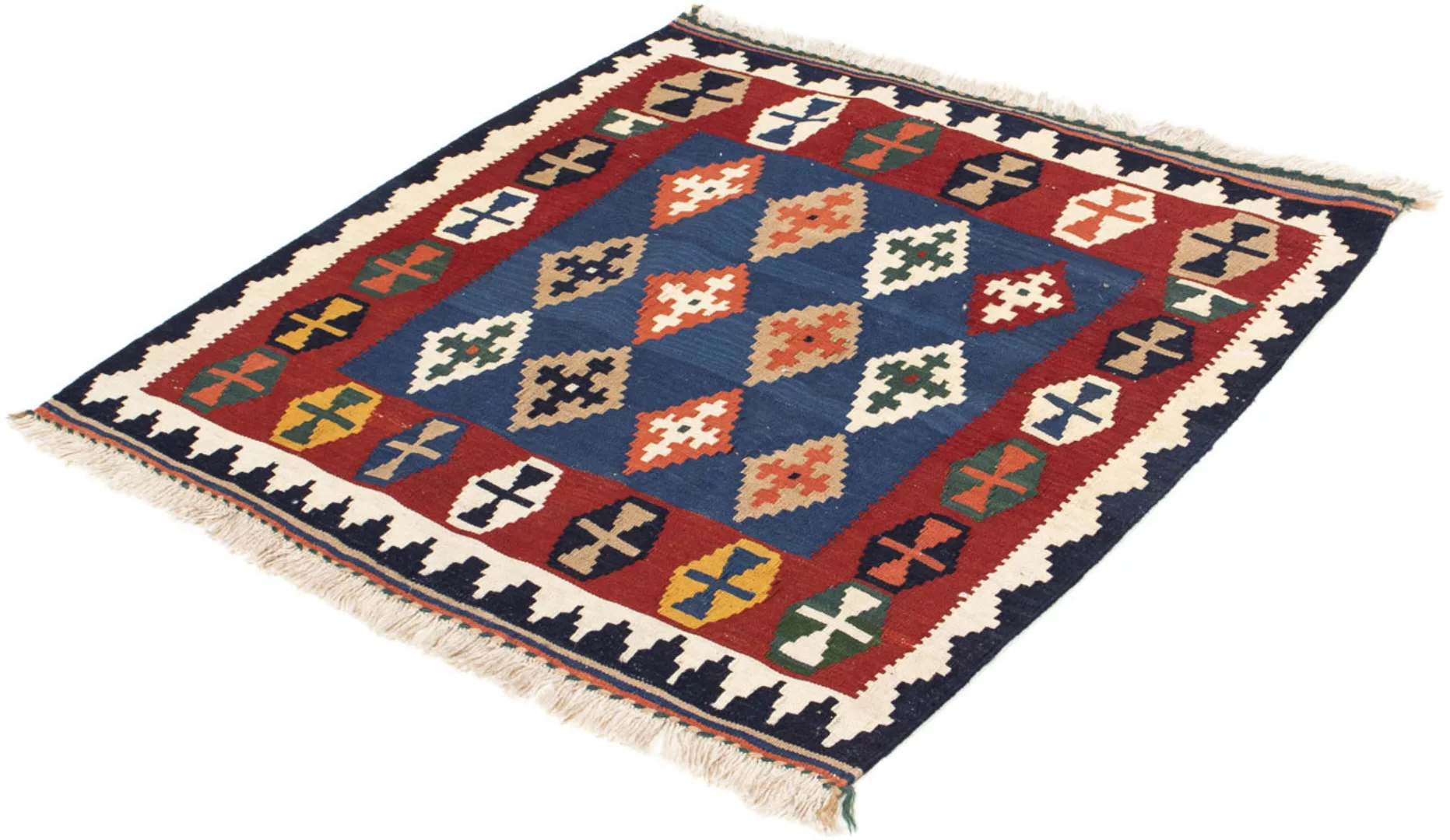 morgenland Wollteppich »Kelim - Oriental quadratisch - 100 x 96 cm - dunkel günstig online kaufen