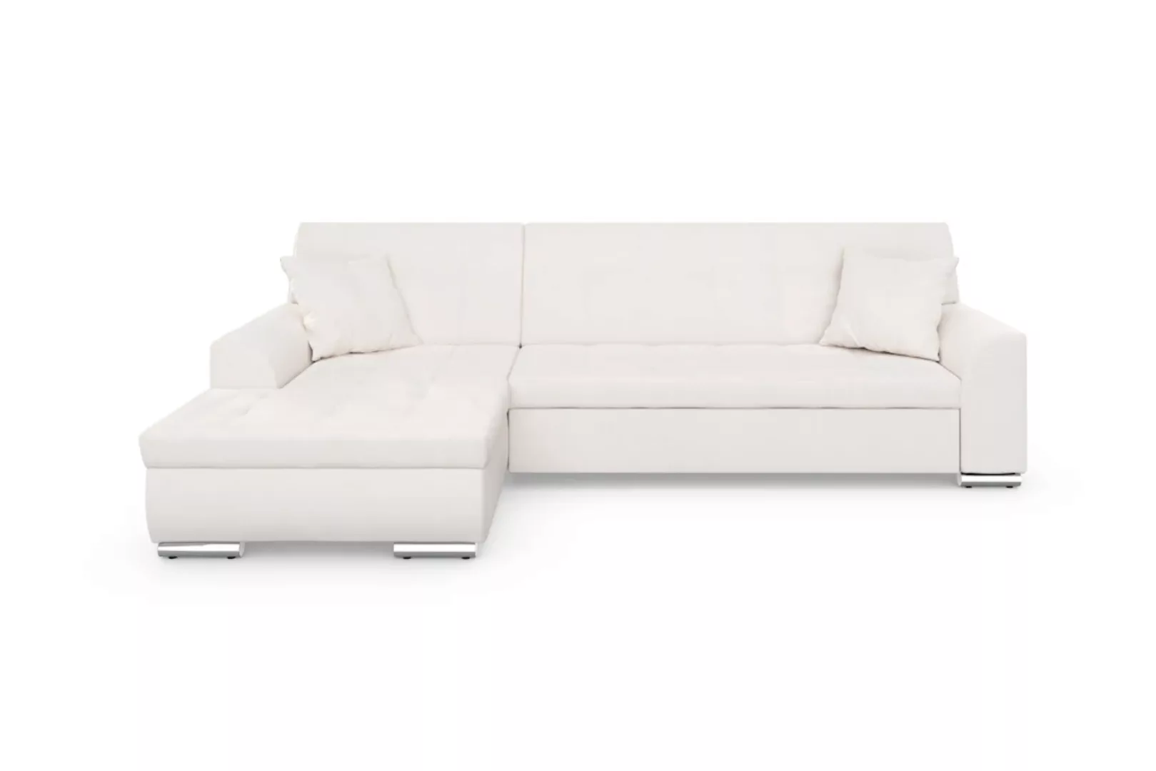 DOMO collection Ecksofa Treviso, wahlweise mit Bettfunktion, incl. Zierkiss günstig online kaufen