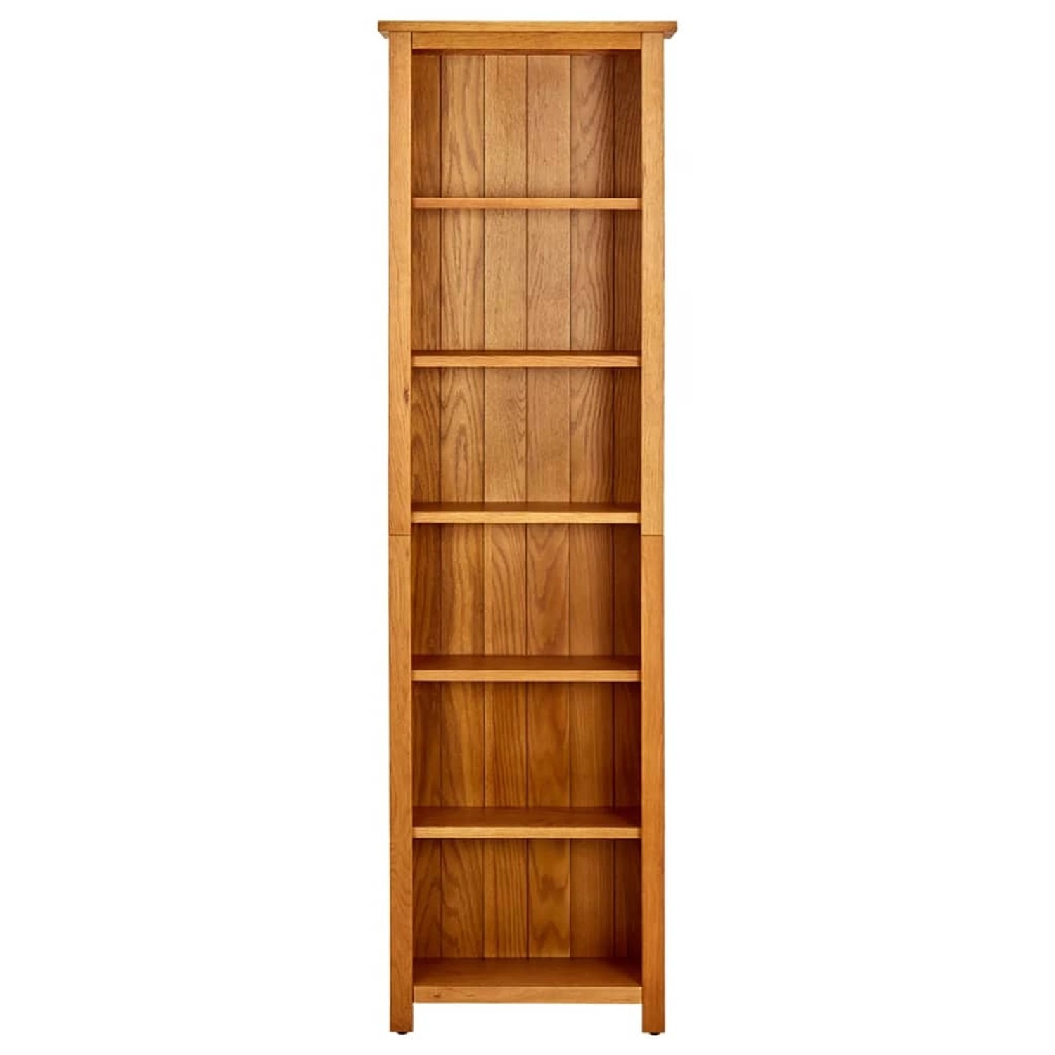 Bücherregal 6 Fecher 52x22x180 Cm Massivholz Eiche günstig online kaufen