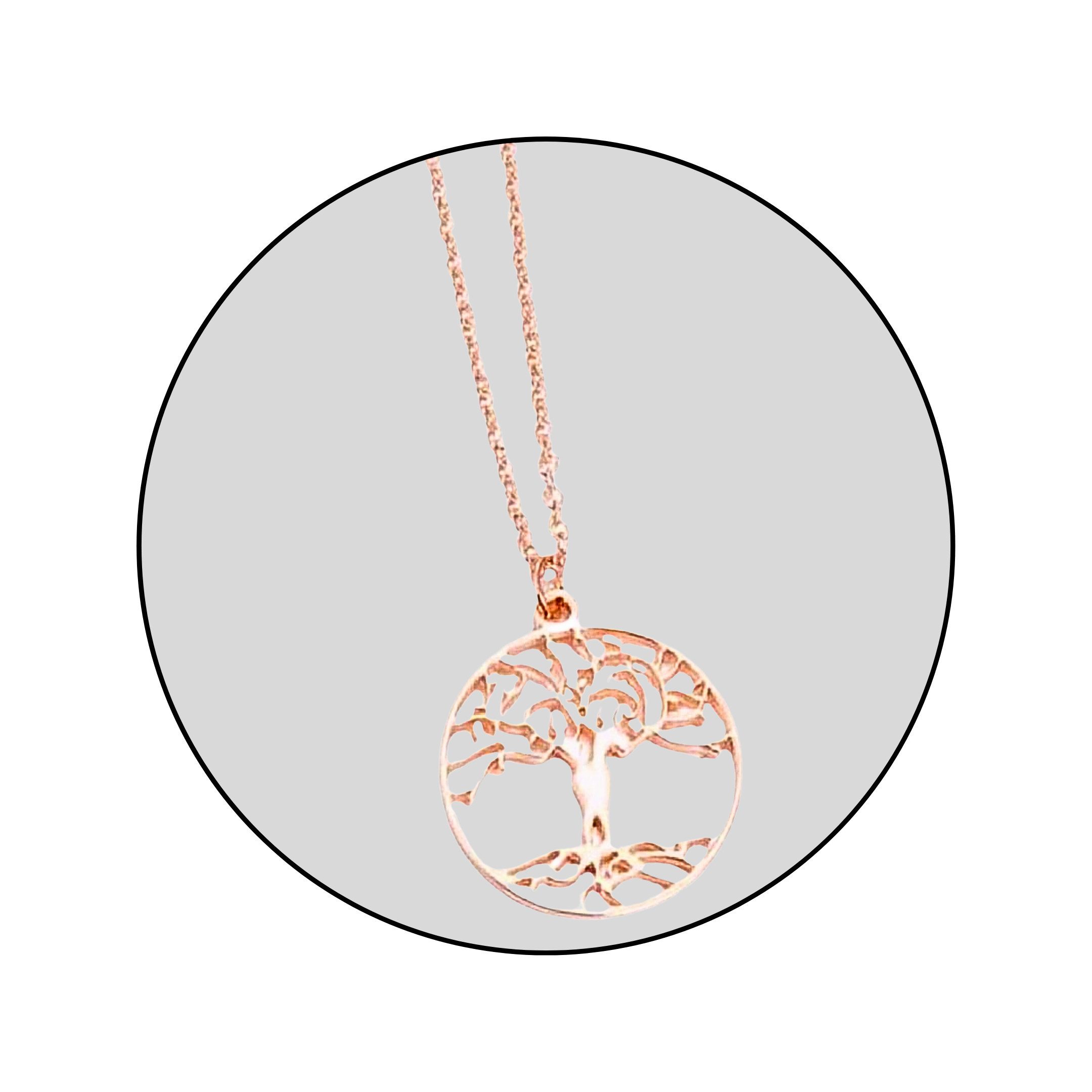 GOLDKLEIN Edelstahlkette Edelstahl Schmuck Lebensbaum Halskette, günstig online kaufen
