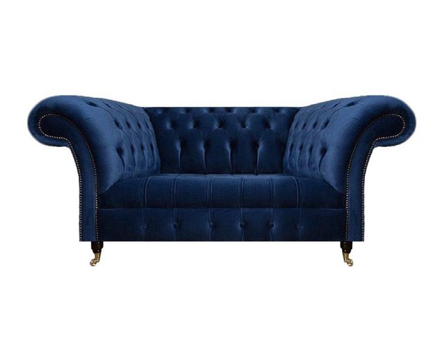 JVmoebel 2-Sitzer Sofa Zweisitzer Couch Polstermöbel Chesterfield Textil Bl günstig online kaufen