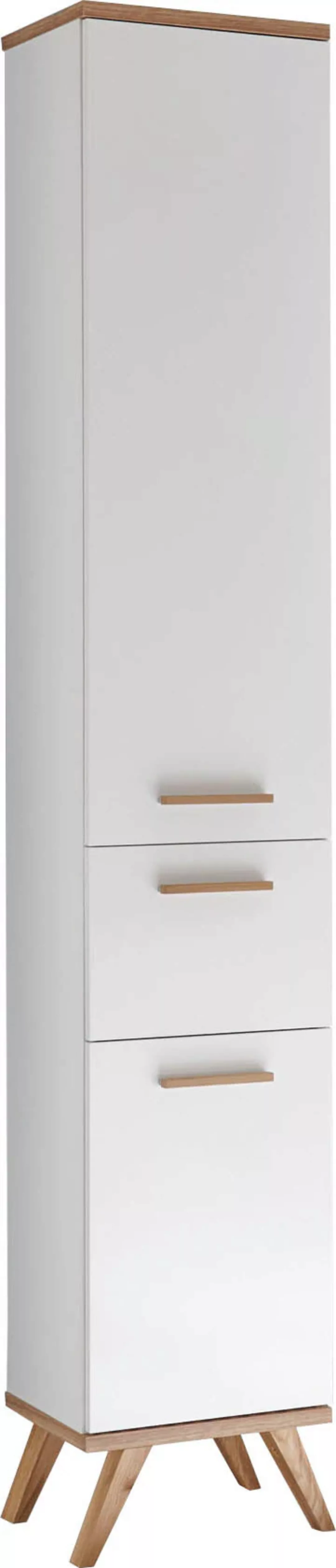 Saphir Hochschrank "Quickset Badschrank 35,5 cm breit, 2 Türen, 1 Schublade günstig online kaufen