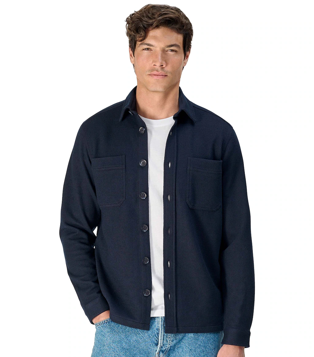 CASAMODA Langarmhemd "CASAMODA Hemdjacke uni" günstig online kaufen