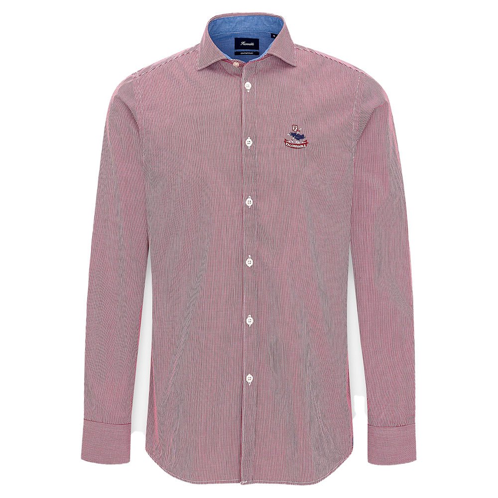 FaÇonnable Sportswear Cont Riviera Micro Ginhgam Birdie Shirt M Red günstig online kaufen