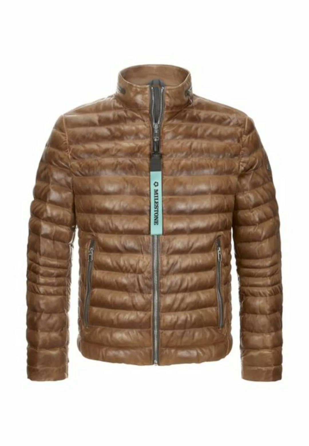 Milestone Lederjacke MSCavallino mit Logo Badge und abnehmbarem Milestone-S günstig online kaufen