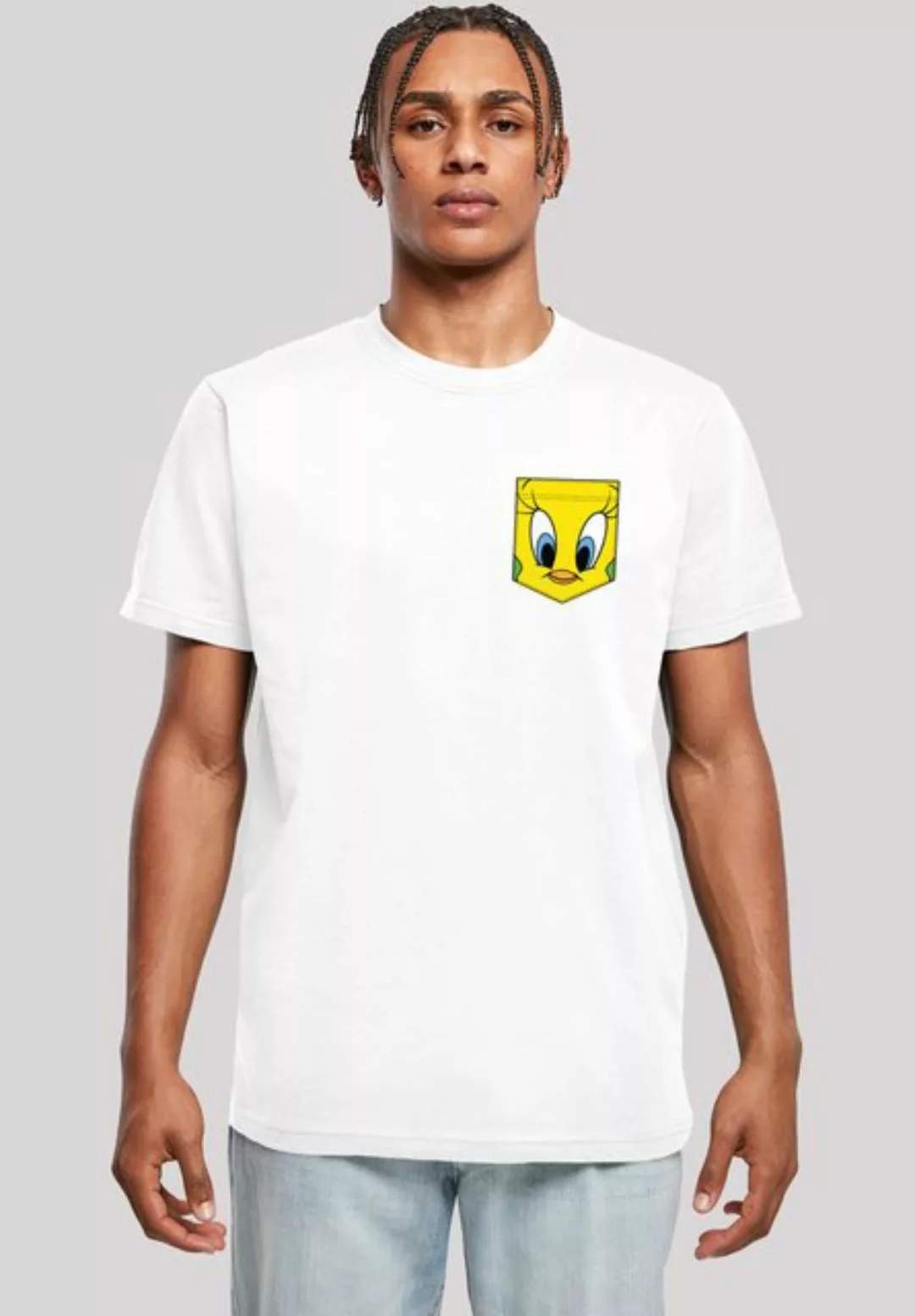 F4NT4STIC T-Shirt Looney Tunes Tweety Pie Faux Pocket Print günstig online kaufen