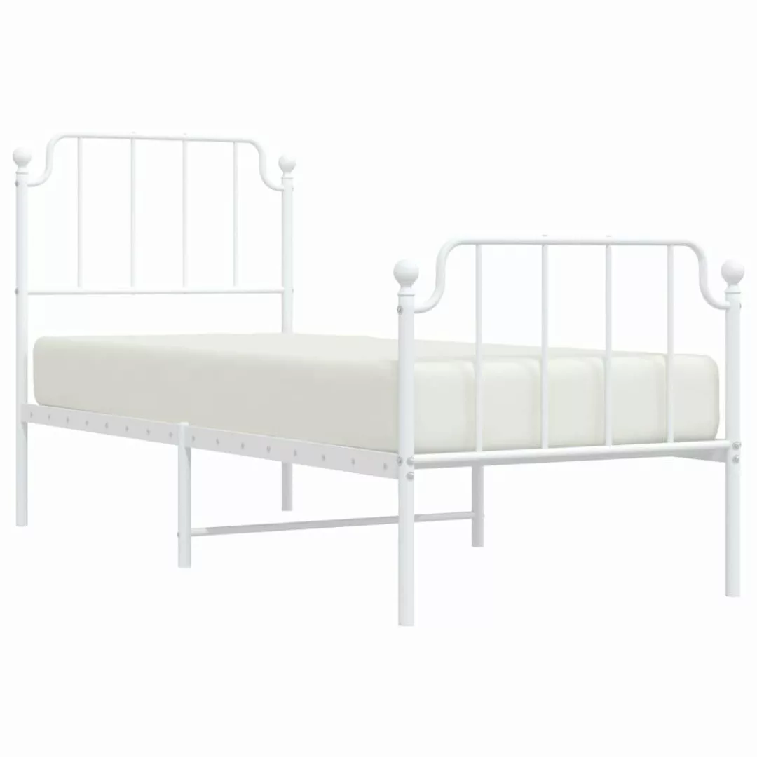 vidaXL Bett Bettgestell mit Kopf- und günstig online kaufen