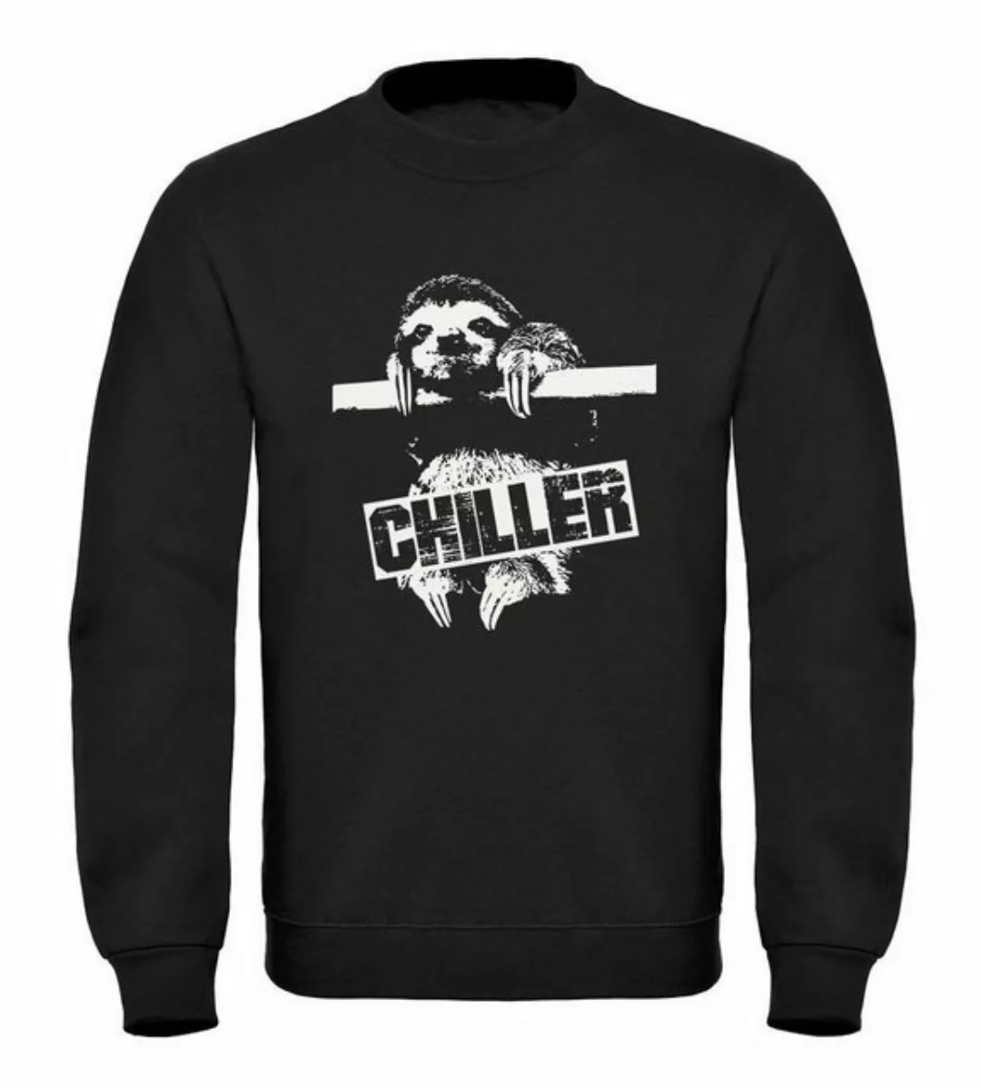 MoonWorks Sweatshirt Lustiges Herren Sweatshirt Faultier Born Chiller Pullo günstig online kaufen