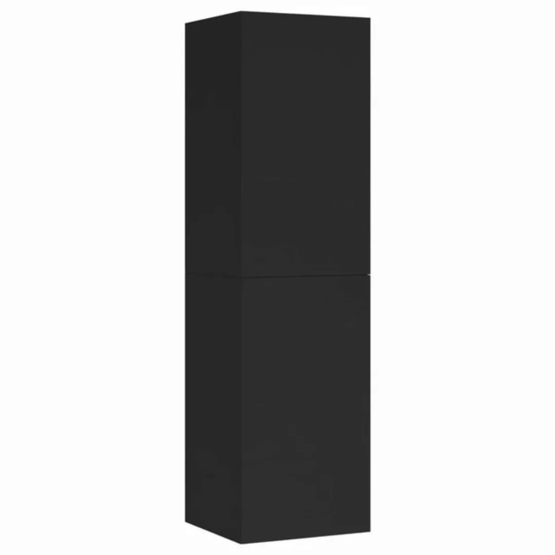 furnicato TV-Schrank Schwarz 30,5x30x110 cm Holzwerkstoff (1-St) günstig online kaufen