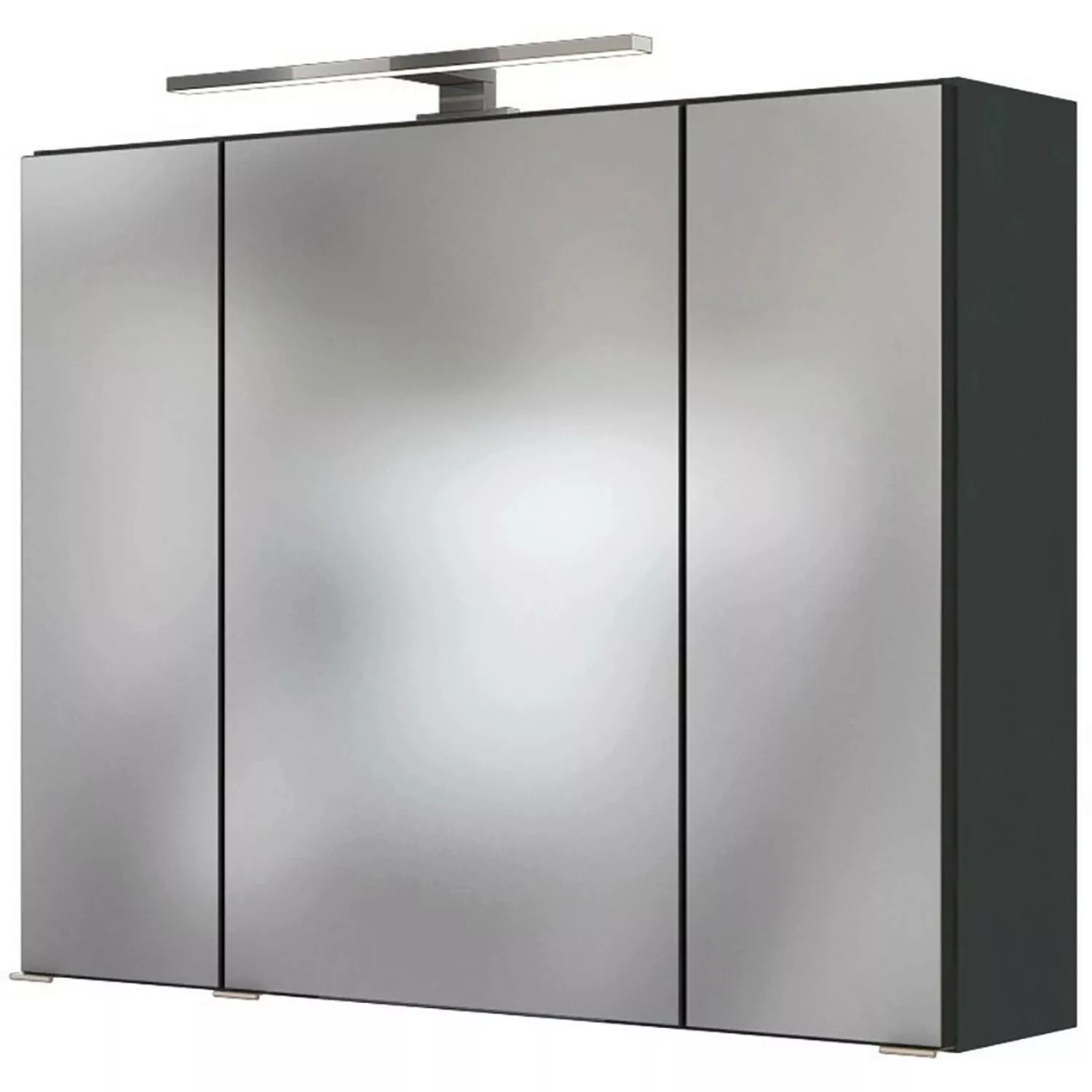 Held Spiegelschrank Bari Graphit 80 cm mit Softclose Türen günstig online kaufen