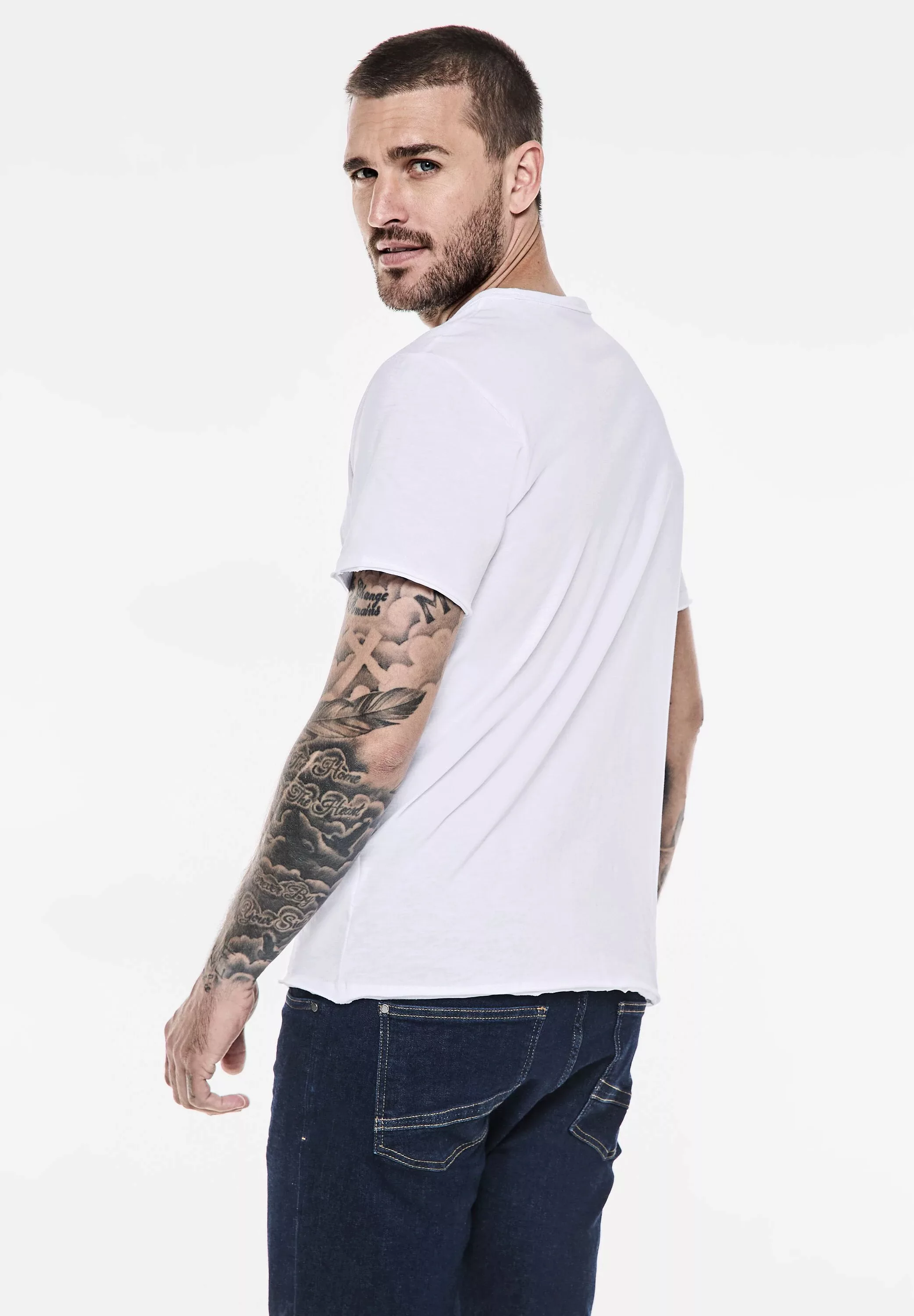 STREET ONE MEN T-Shirt, aus reiner Baumwolle günstig online kaufen