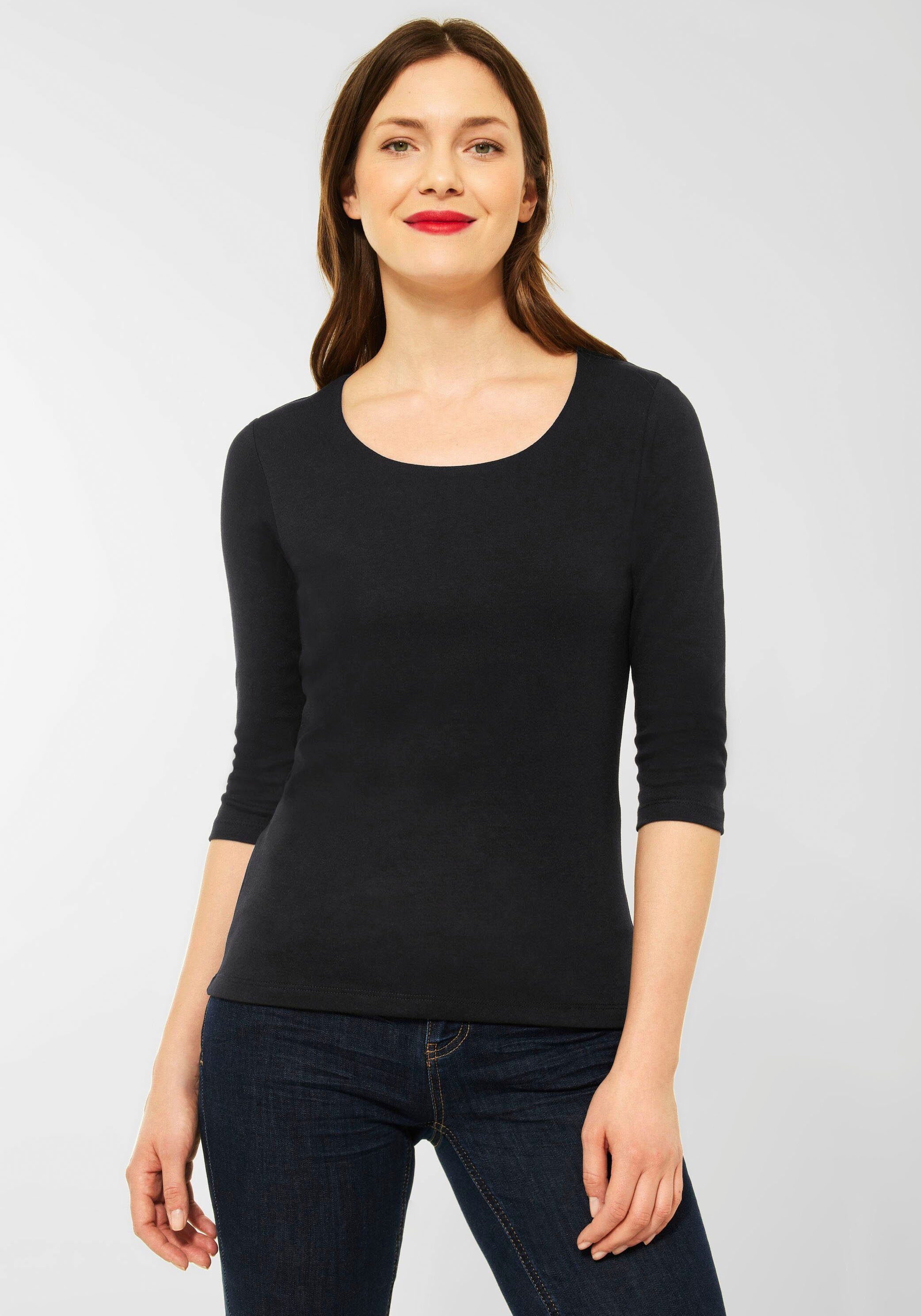 STREET ONE 3/4-Arm-Shirt, mit Rundhalsausschnitt günstig online kaufen