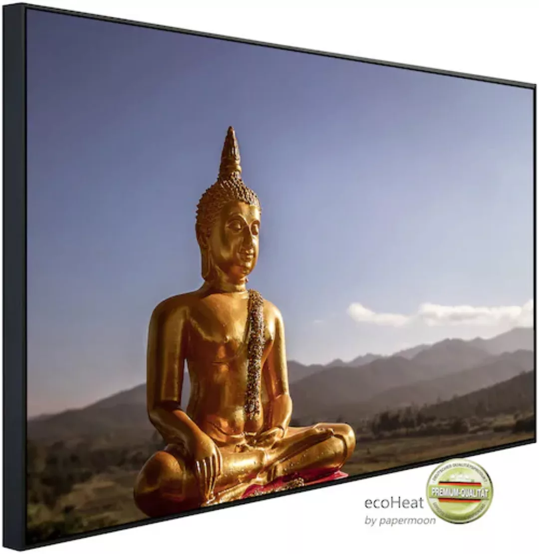 Papermoon Infrarotheizung »Goldene Buddha Statue«, sehr angenehme Strahlung günstig online kaufen