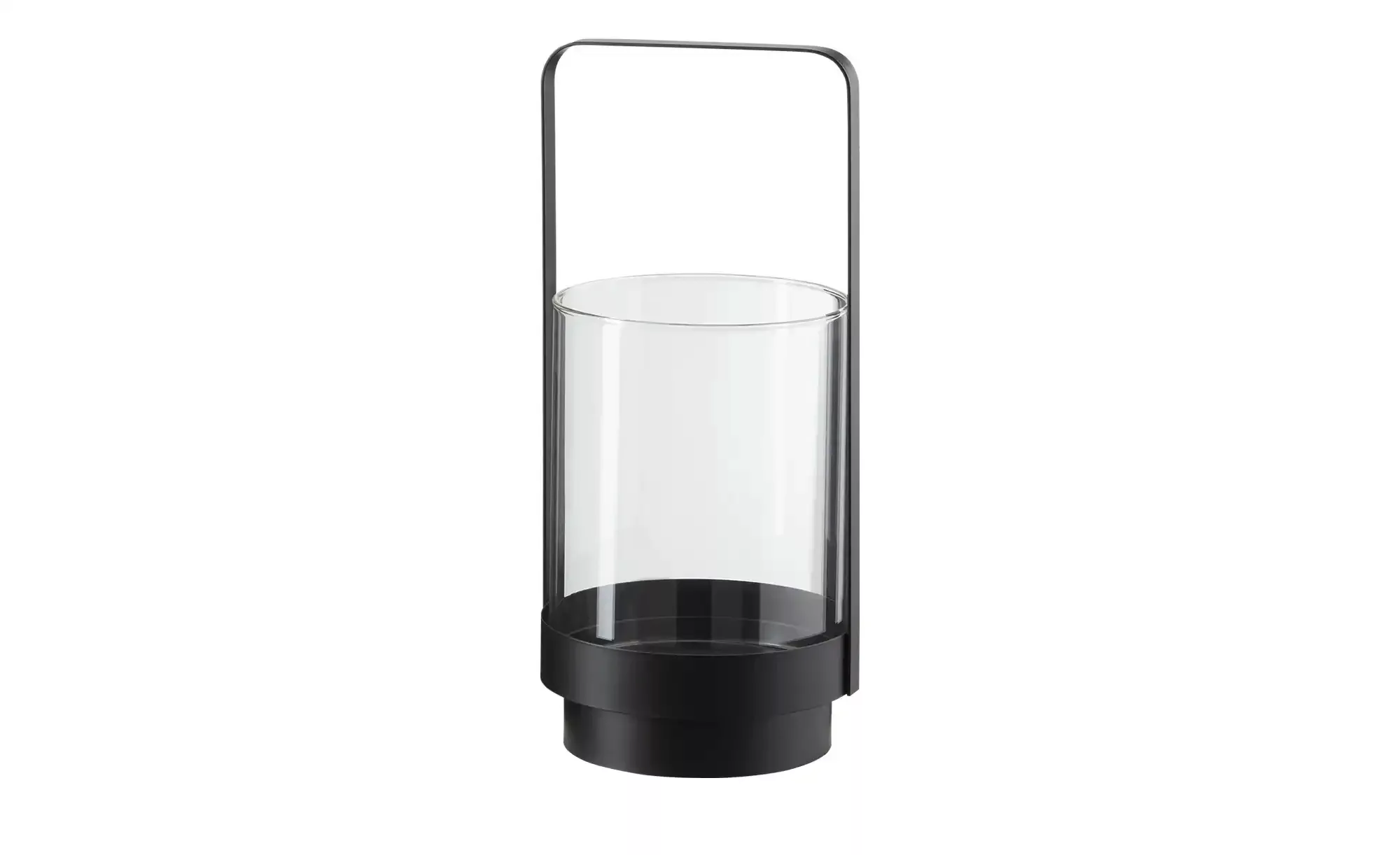 Windlicht ¦ schwarz ¦ Metall, Glas ¦ Maße (cm): H: 33  Ø: 15.4 Accessoires günstig online kaufen