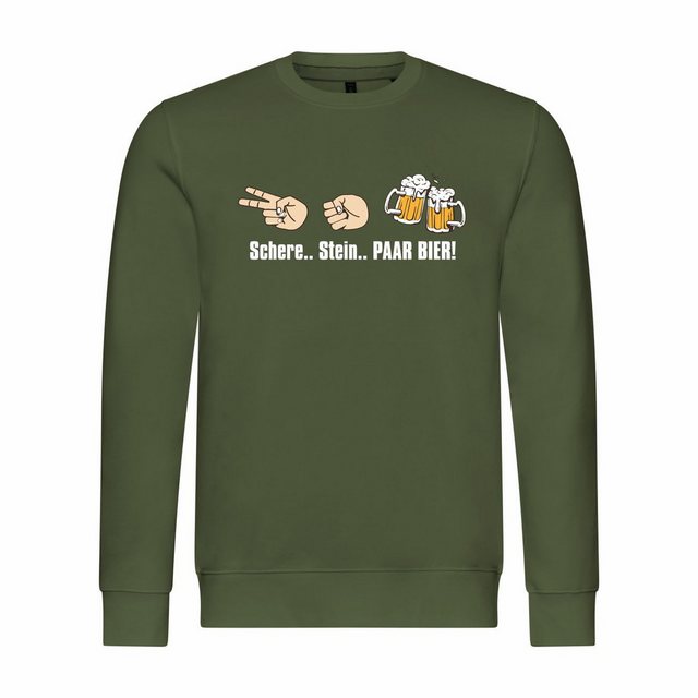 deinshirt Rundhalspullover Herren Pullover Schere Stein paar Bier Mit Print günstig online kaufen