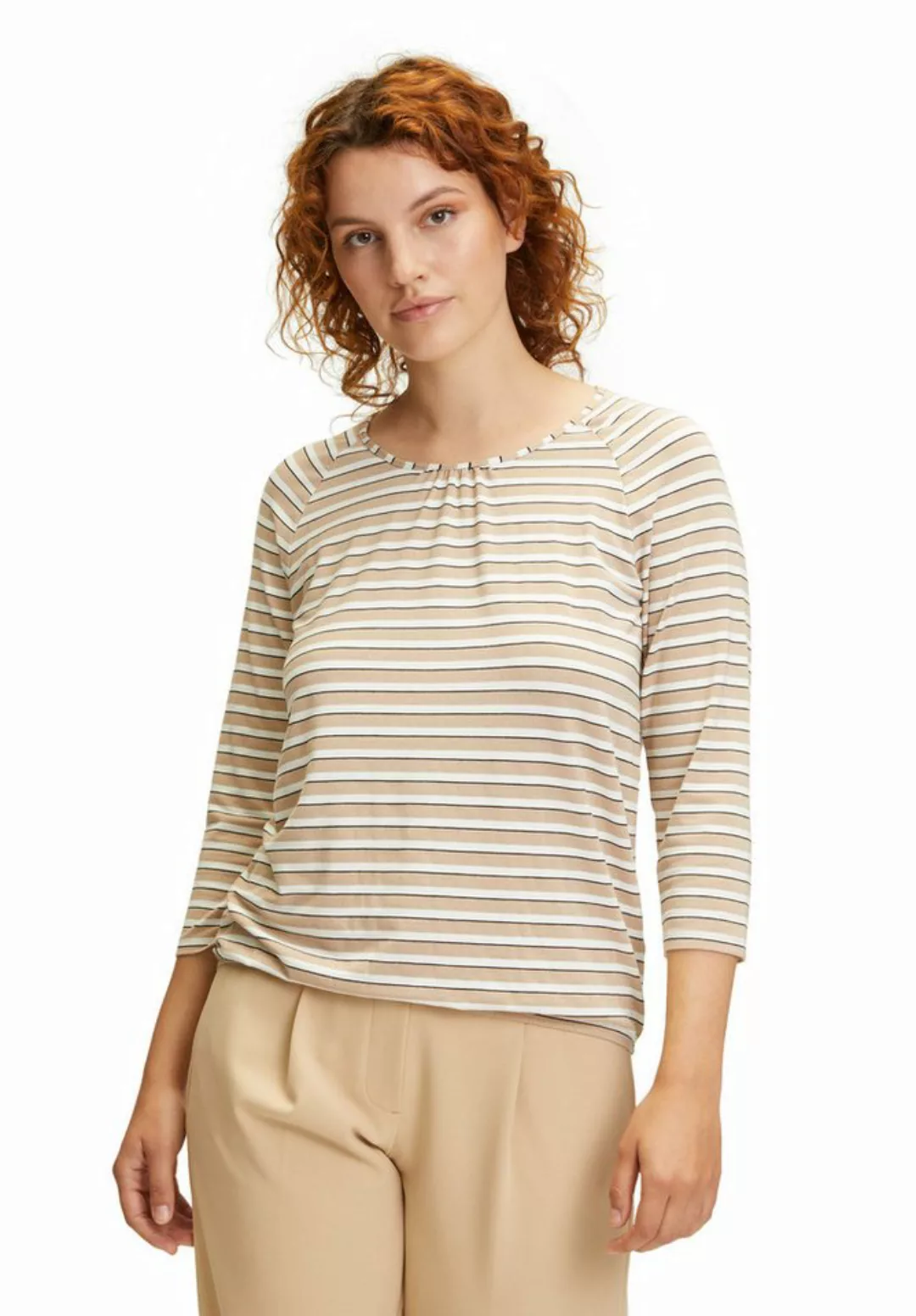 Betty Barclay 3/4-Arm-Shirt Betty Barclay Ringelshirt mit V-Ausschnitt (1-t günstig online kaufen