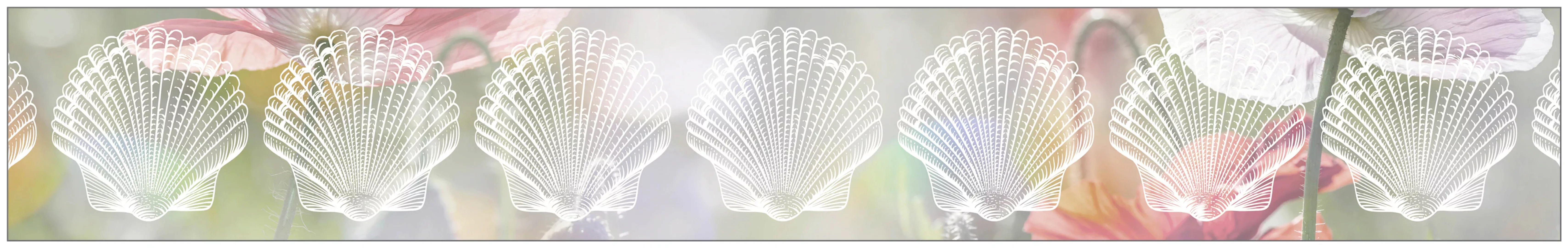 MySpotti Fensterfolie "Look Shells white", halbtransparent, glattstatisch h günstig online kaufen