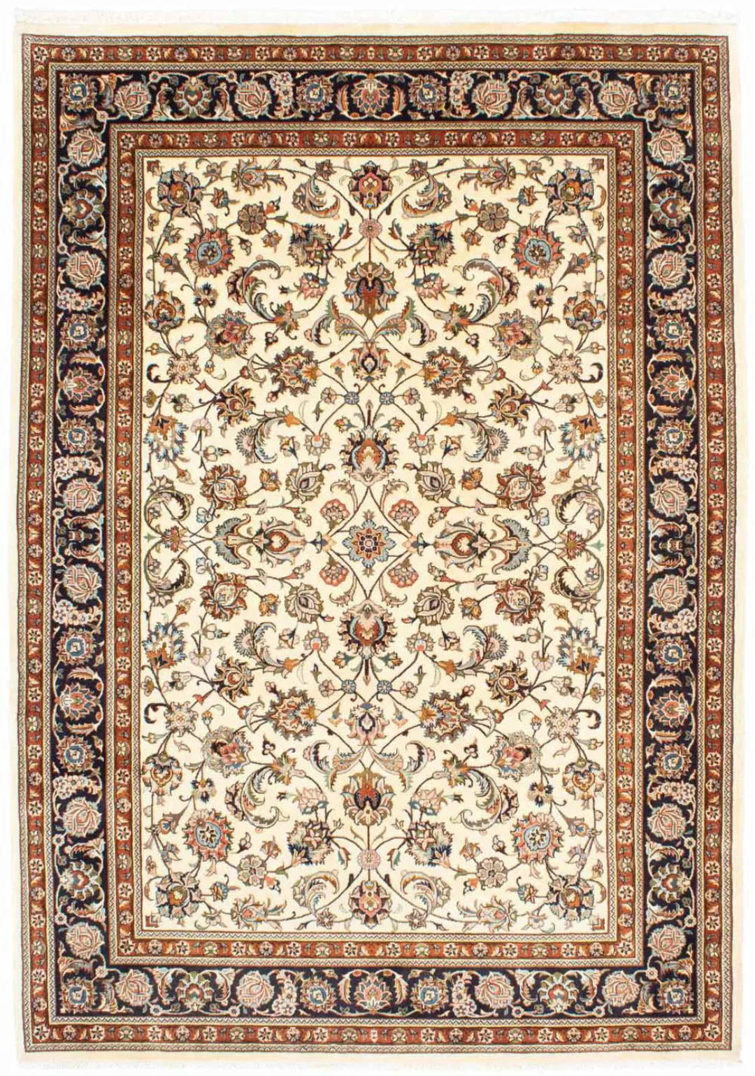 morgenland Wollteppich »Kaschmar Blumenmuster Beige 281 x 215 cm«, rechteck günstig online kaufen