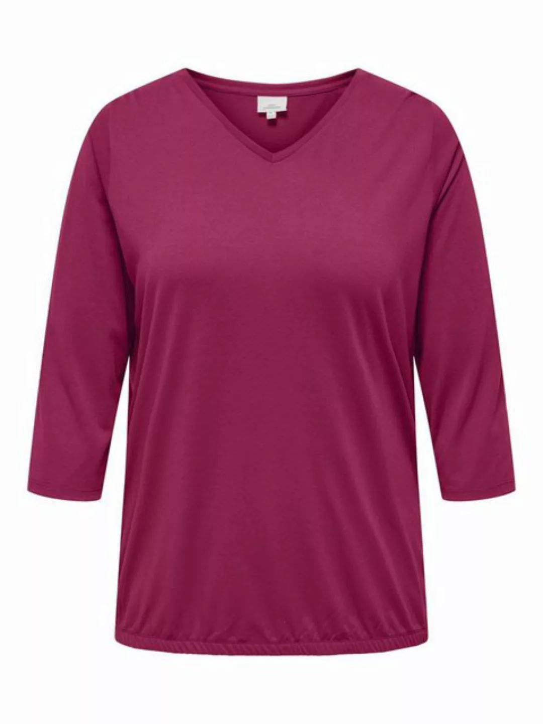 ONLY CARMAKOMA 3/4-Arm-Shirt CARCARLINNE V-NECK 3/4 TOP JRS BF günstig online kaufen