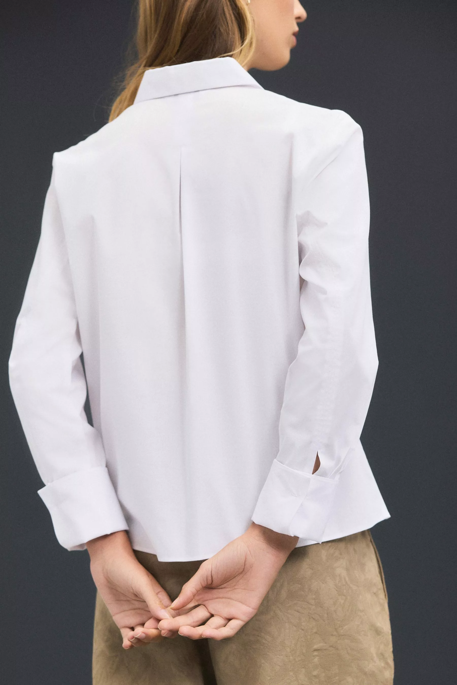 Next Langarmhemd Essential Langarmshirt mit Stretch, günstig online kaufen