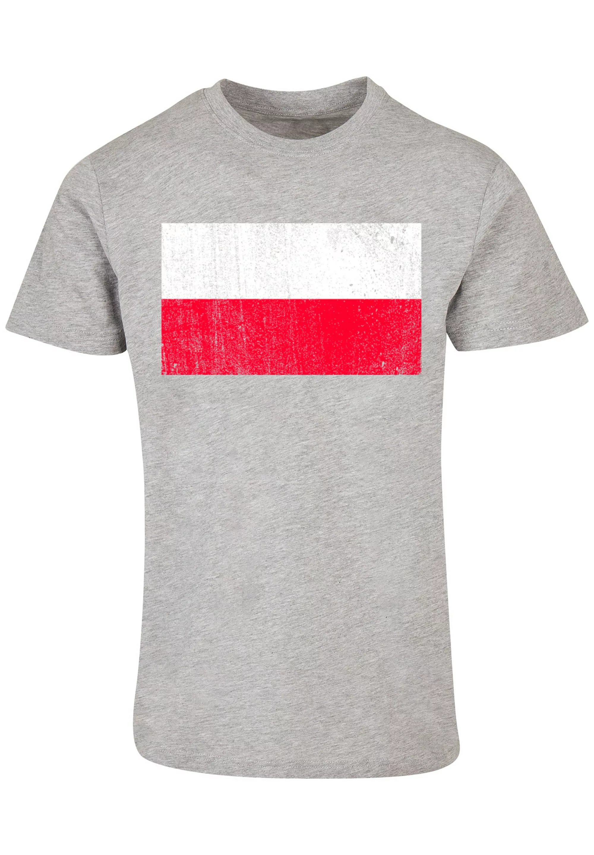 F4NT4STIC T-Shirt "Polen Flagge Poland distressed", Print günstig online kaufen