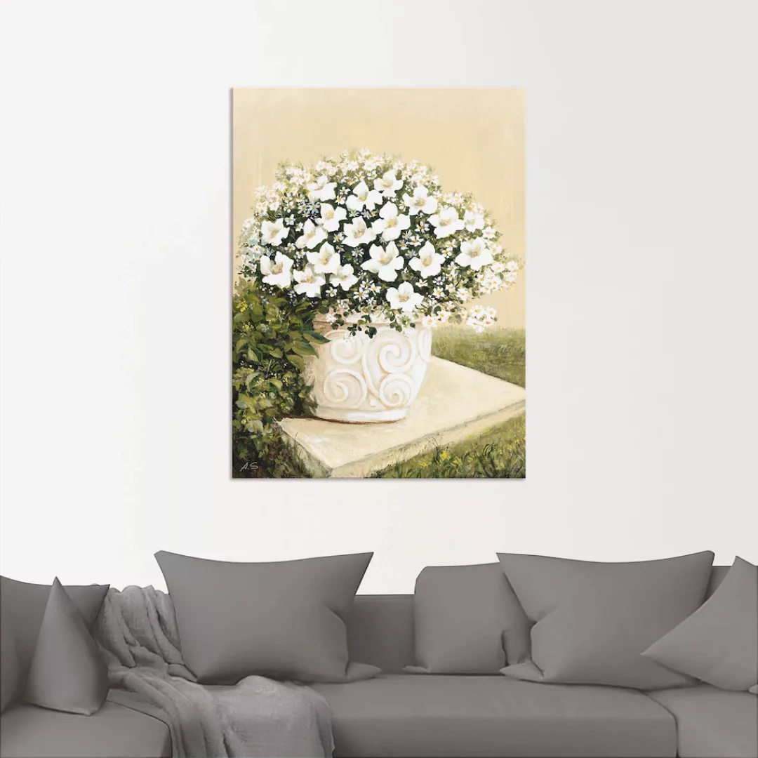 Artland Wandbild "Blumentopf I", Blumen, (1 St.), als Alubild, Outdoorbild, günstig online kaufen