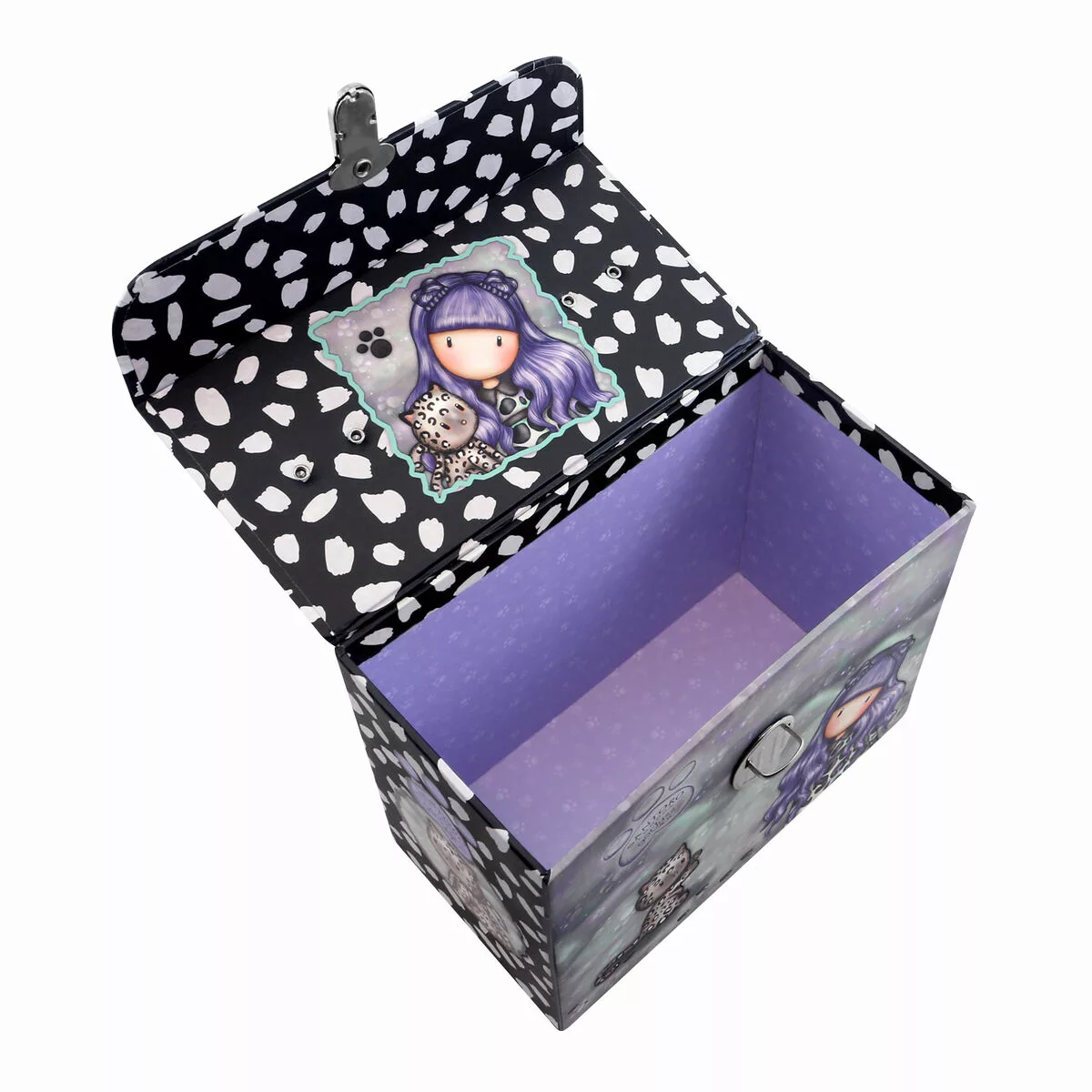 Aufbewahrungsbox Gorjuss Smitten Kitten Schwarz Weiß Pappe (16 X 13,4 X 9 C günstig online kaufen