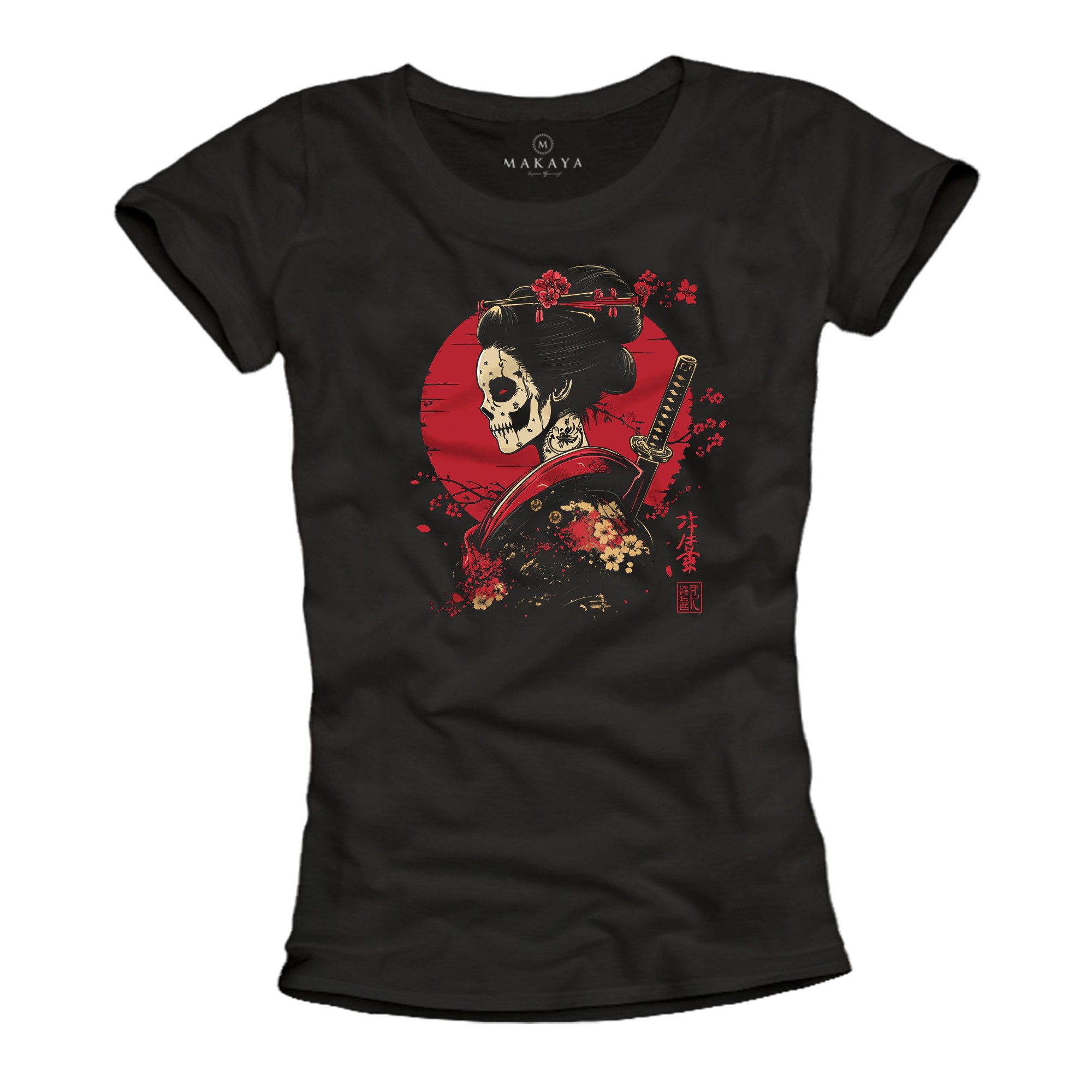 MAKAYA Print-Shirt Damen Japan Anime Top günstig online kaufen