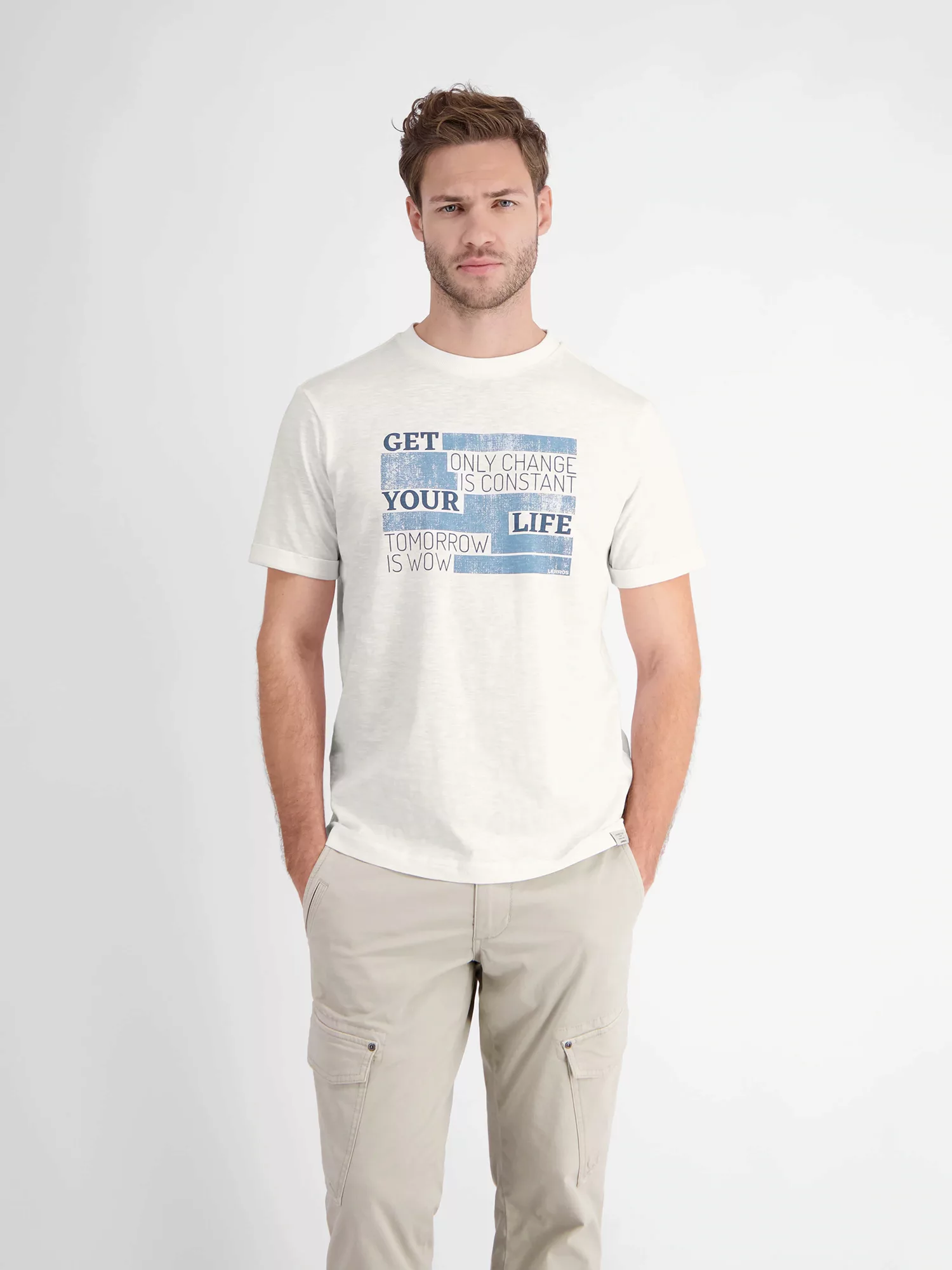 LERROS T-Shirt "LERROS T-Shirt mit modischem Print" günstig online kaufen