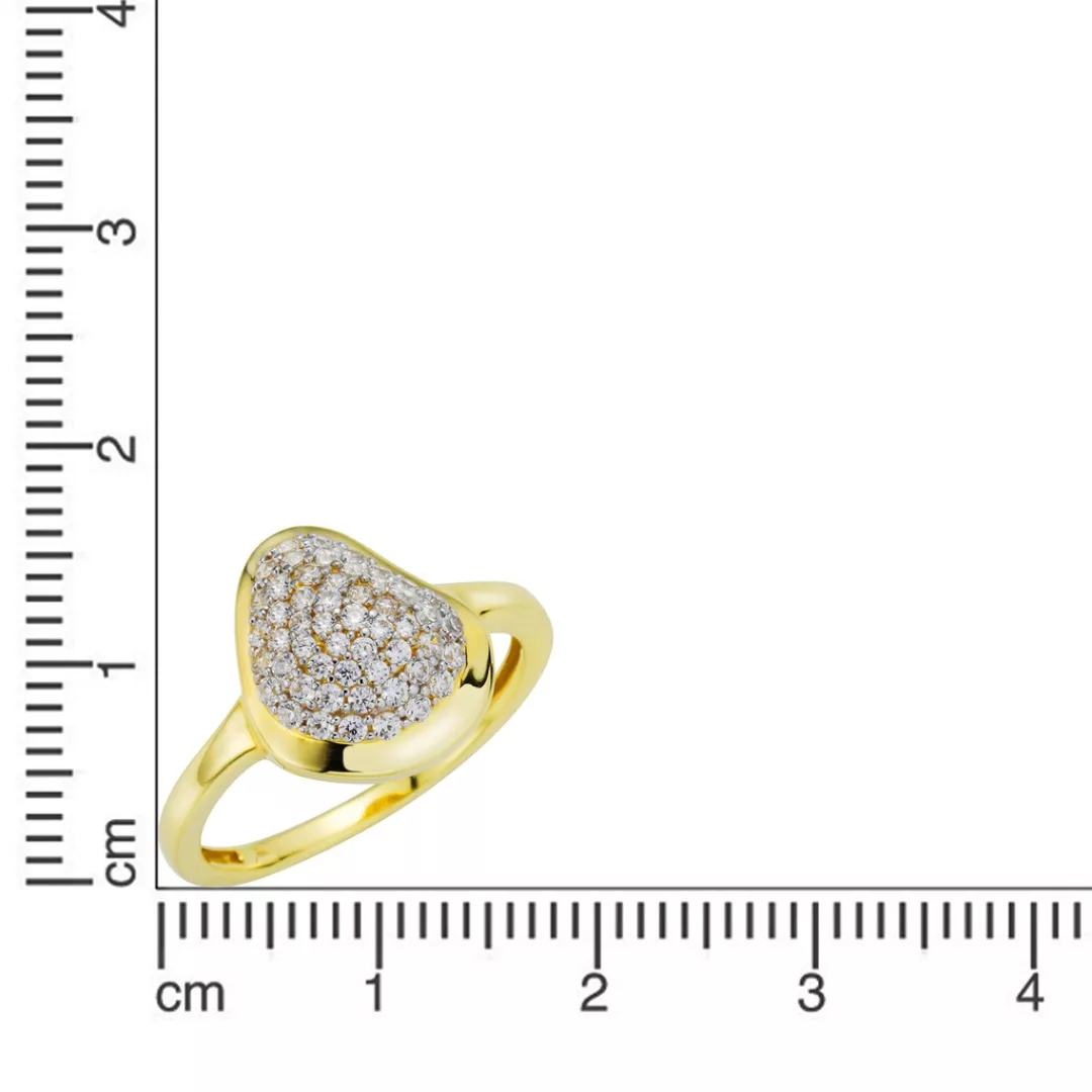 Fascination by Ellen K. Fingerring »Gold 333 zweifarbig mit 53x Zirkonia-St günstig online kaufen