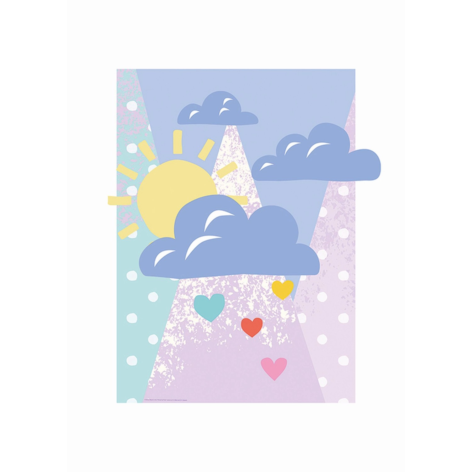 Komar Poster Kleine Wolken Multicolor 50 x 70 cm 610190 günstig online kaufen
