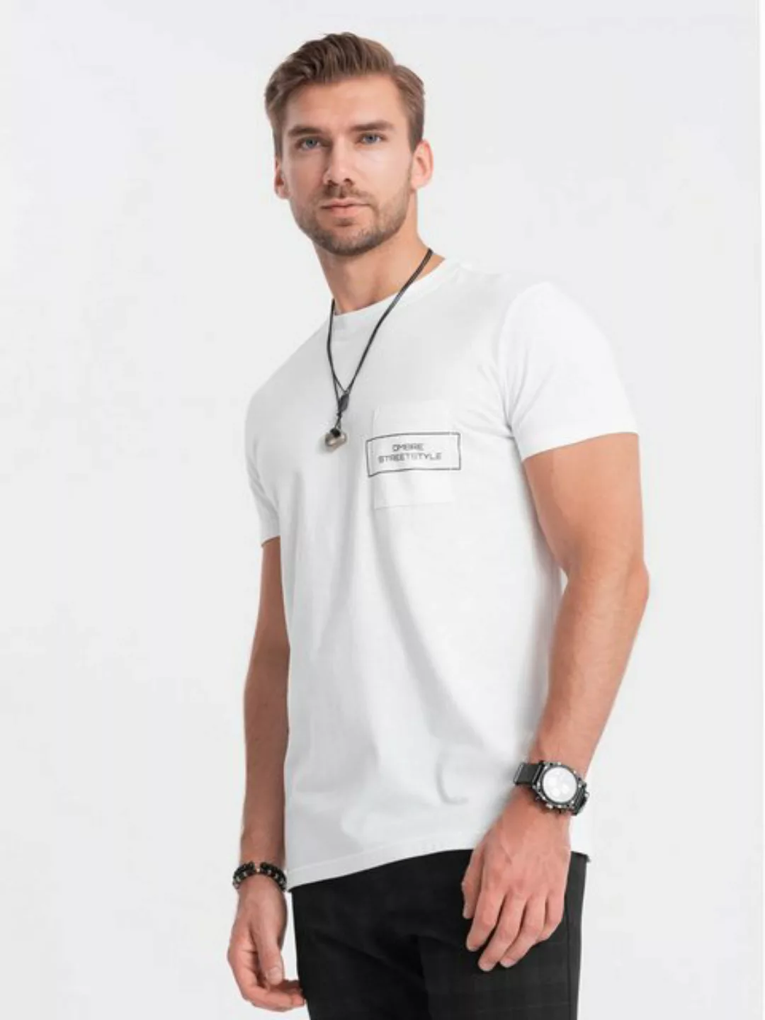 OMBRE Print-Shirt Freizeit-T-Shirt für Männer günstig online kaufen