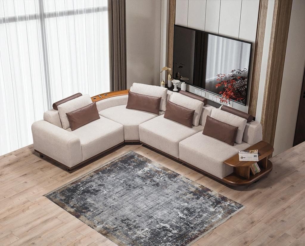 Xlmoebel Ecksofa Exklusives Musiksofa in L-Form für das Wohnzimmer - Luxus- günstig online kaufen